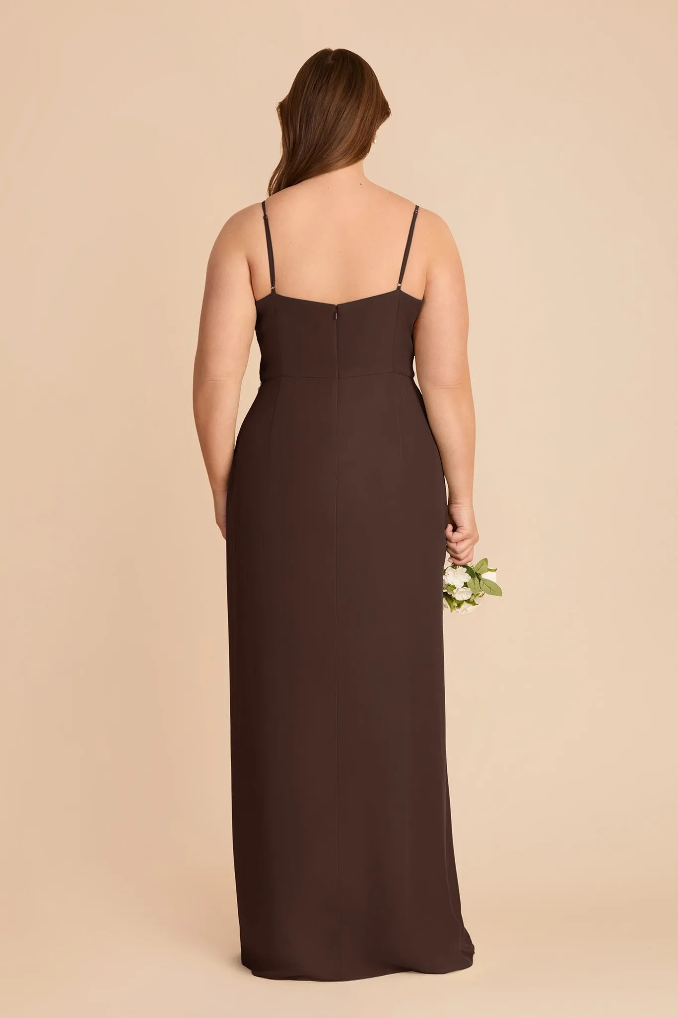 Lydia Chiffon Dress - Espresso sold by Birdy Grey product image thumbnail 4