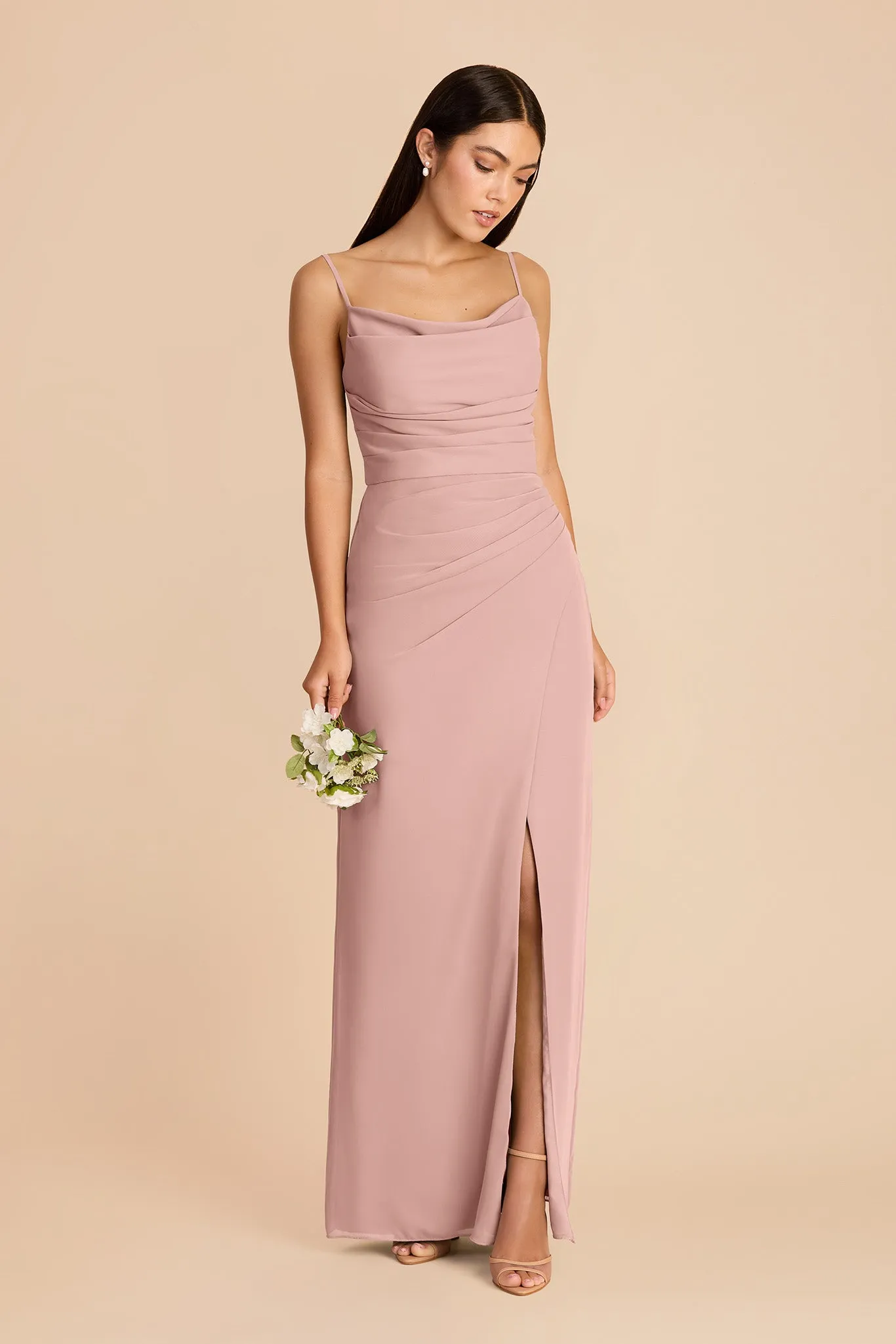 Lydia Chiffon Dress - English Rose sold by Birdy Grey product image thumbnail 3