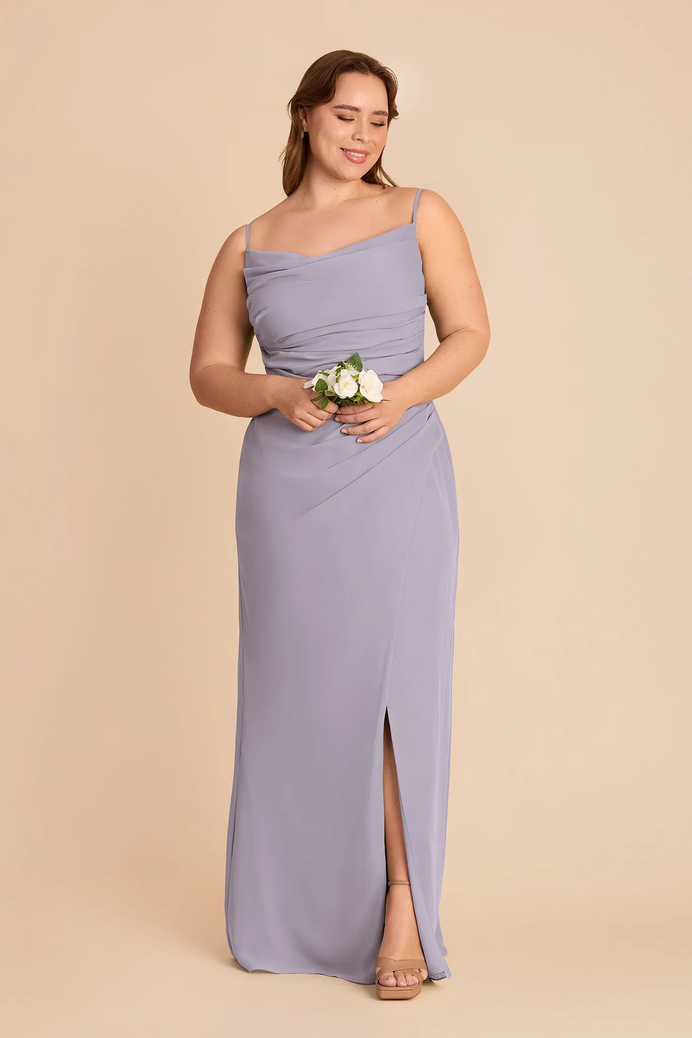 Lydia Chiffon Dress - Dusty Lilac sold by Birdy Grey product image thumbnail 2