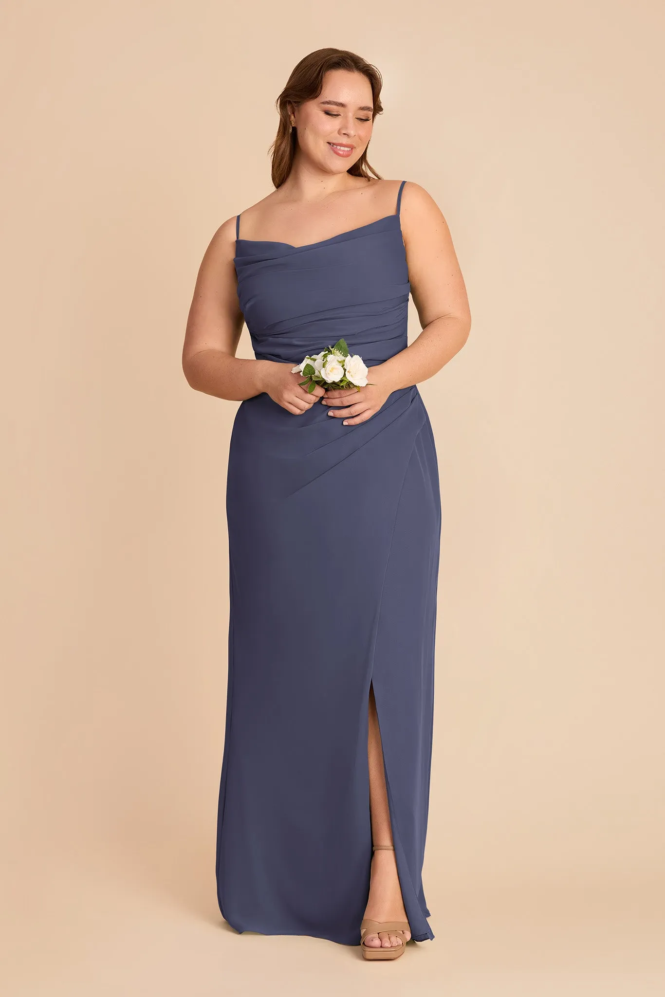 Lydia Chiffon Dress - Dusk Blue sold by Birdy Grey product image thumbnail 2