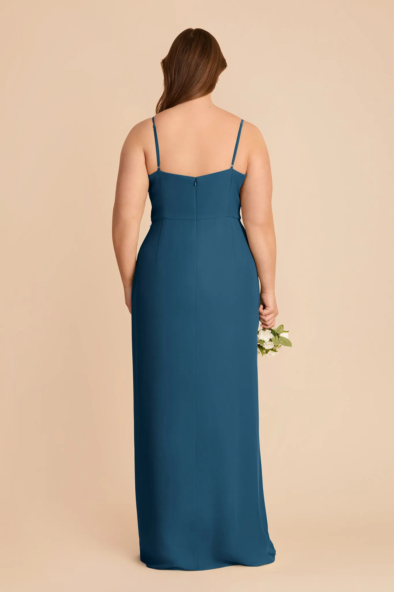 Lydia Chiffon Dress - Dark Teal sold by Birdy Grey product image thumbnail 5