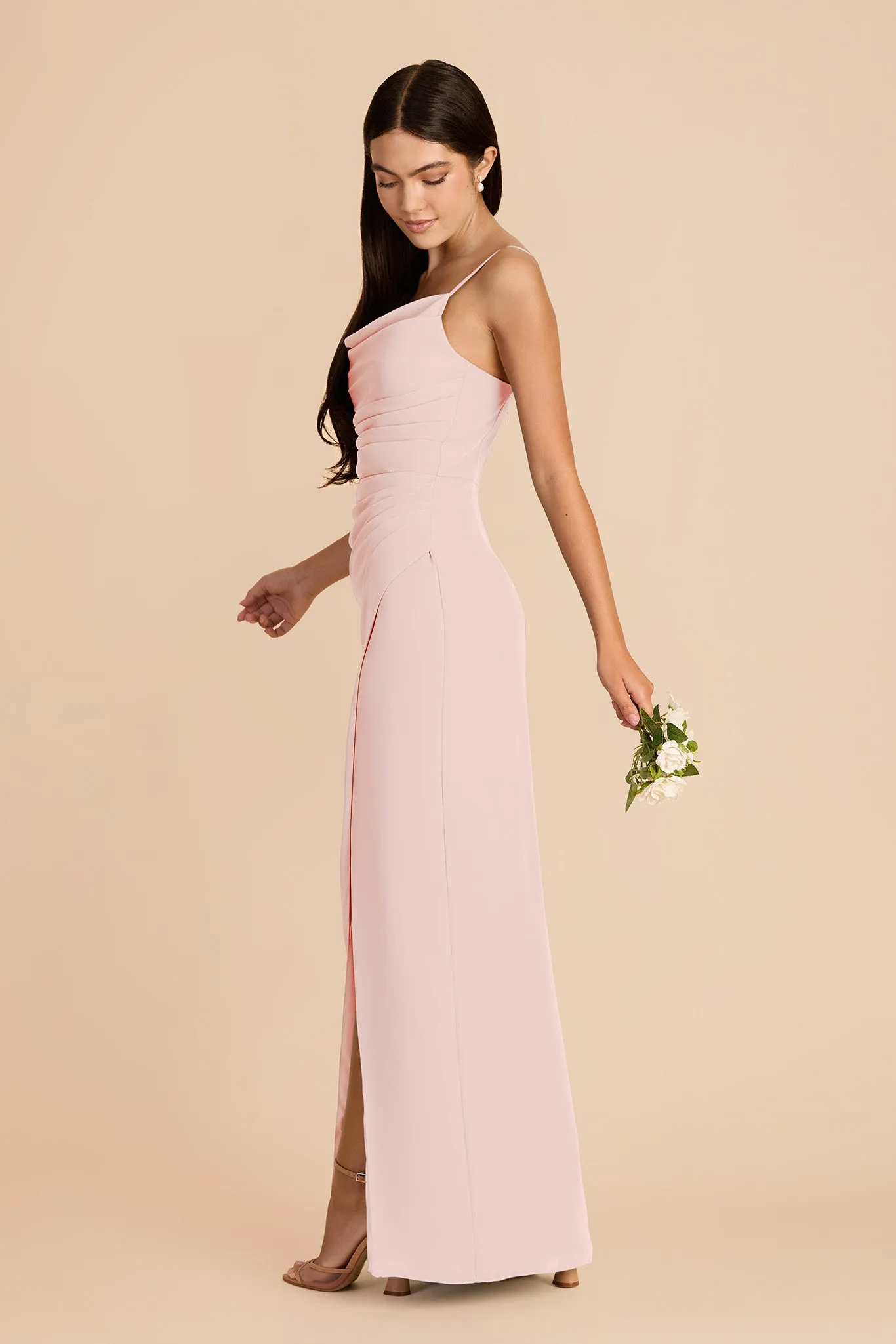 Lydia Chiffon Dress - Blush Pink sold by Birdy Grey product image thumbnail 2