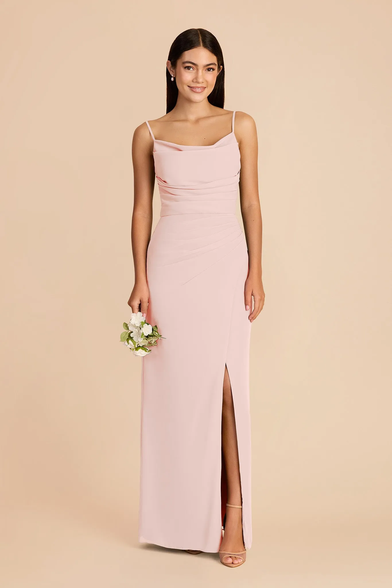 Lydia Chiffon Dress - Blush Pink sold by Birdy Grey product image thumbnail 4