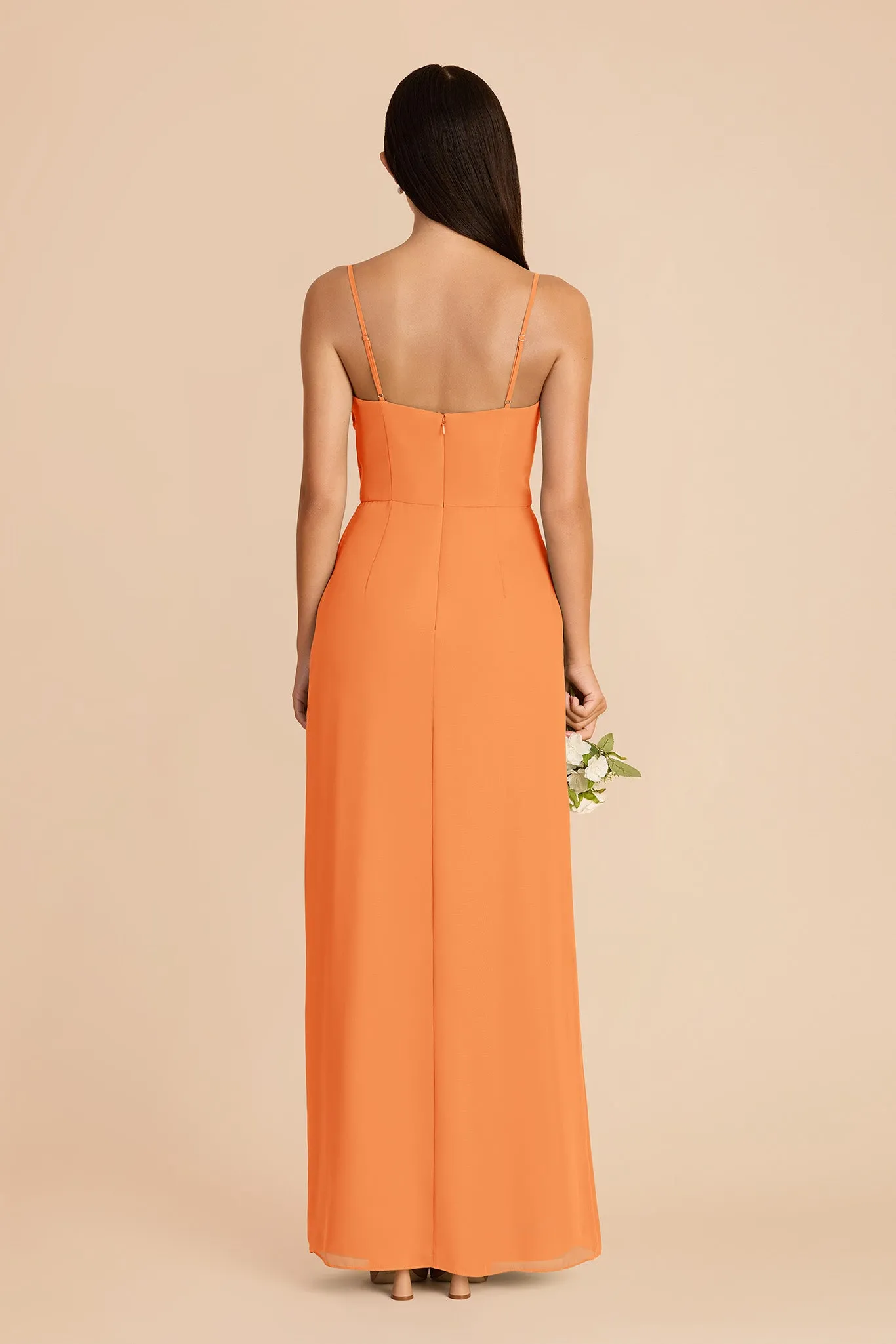 Lydia Chiffon Dress - Apricot sold by Birdy Grey product image thumbnail 5