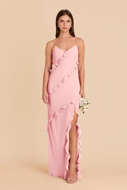 Valentina Chiffon Dress - Bubblegum Pink sold by Birdy Grey