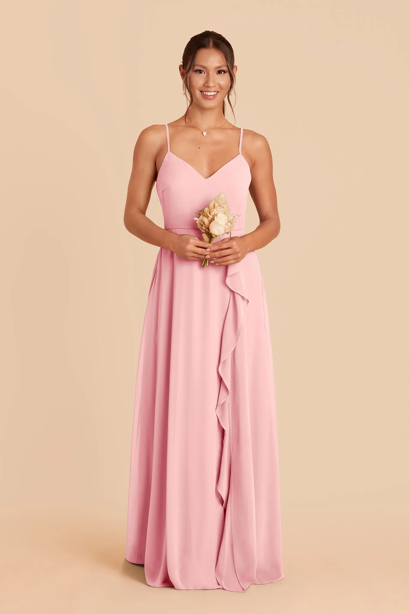 Theresa Chiffon Dress - Bubblegum Pink sold by Birdy Grey