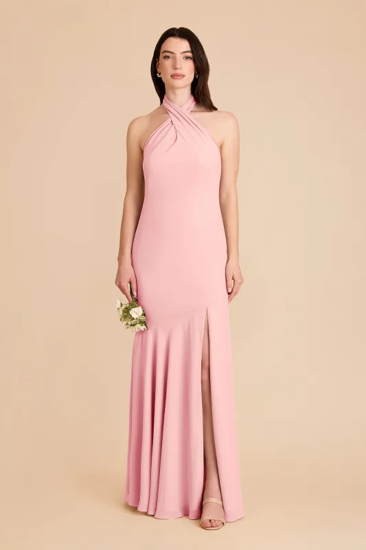 Stephanie Chiffon Dress - Bubblegum Pink sold by Birdy Grey