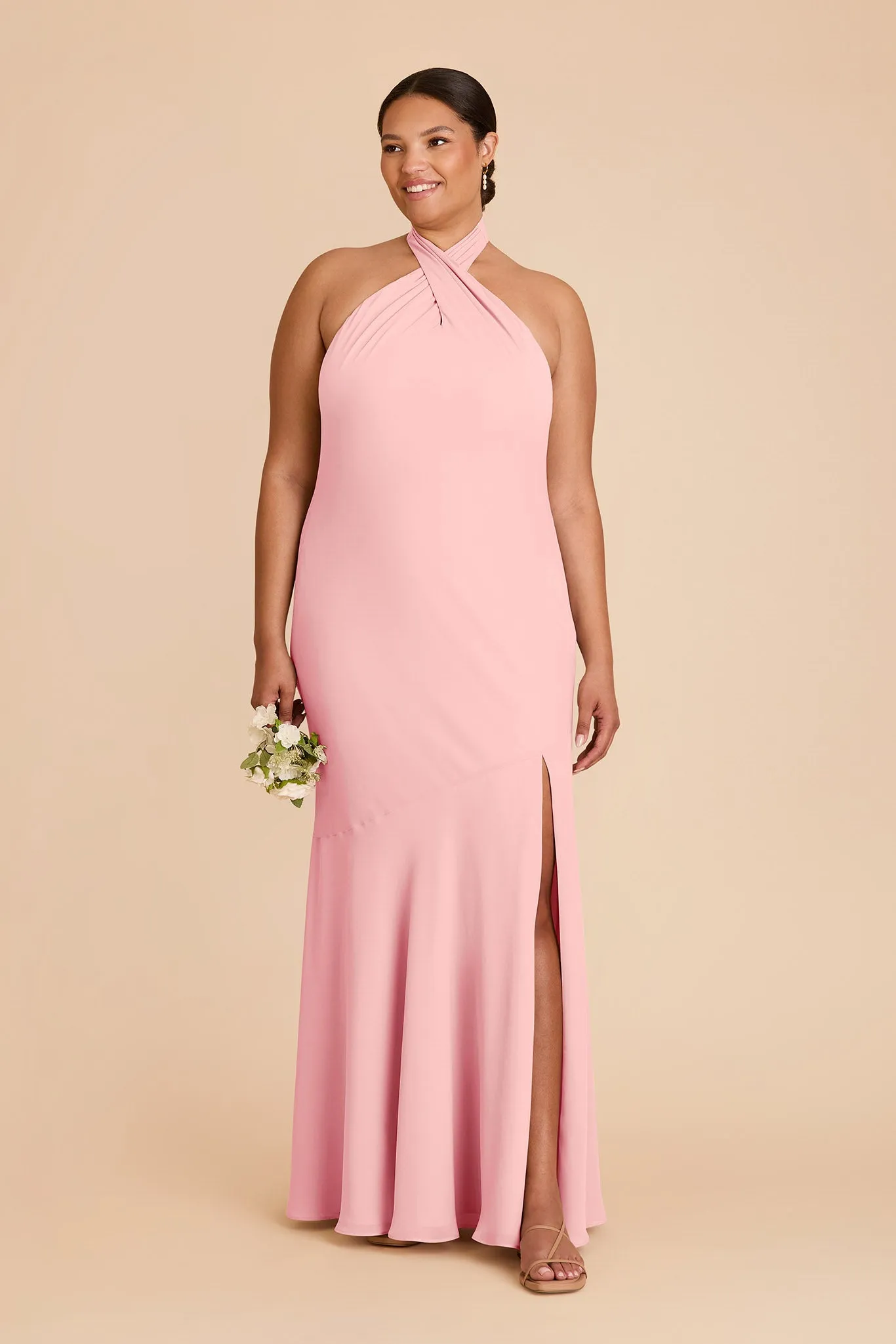 Stephanie Chiffon Dress - Bubblegum Pink sold by Birdy Grey product image thumbnail 2