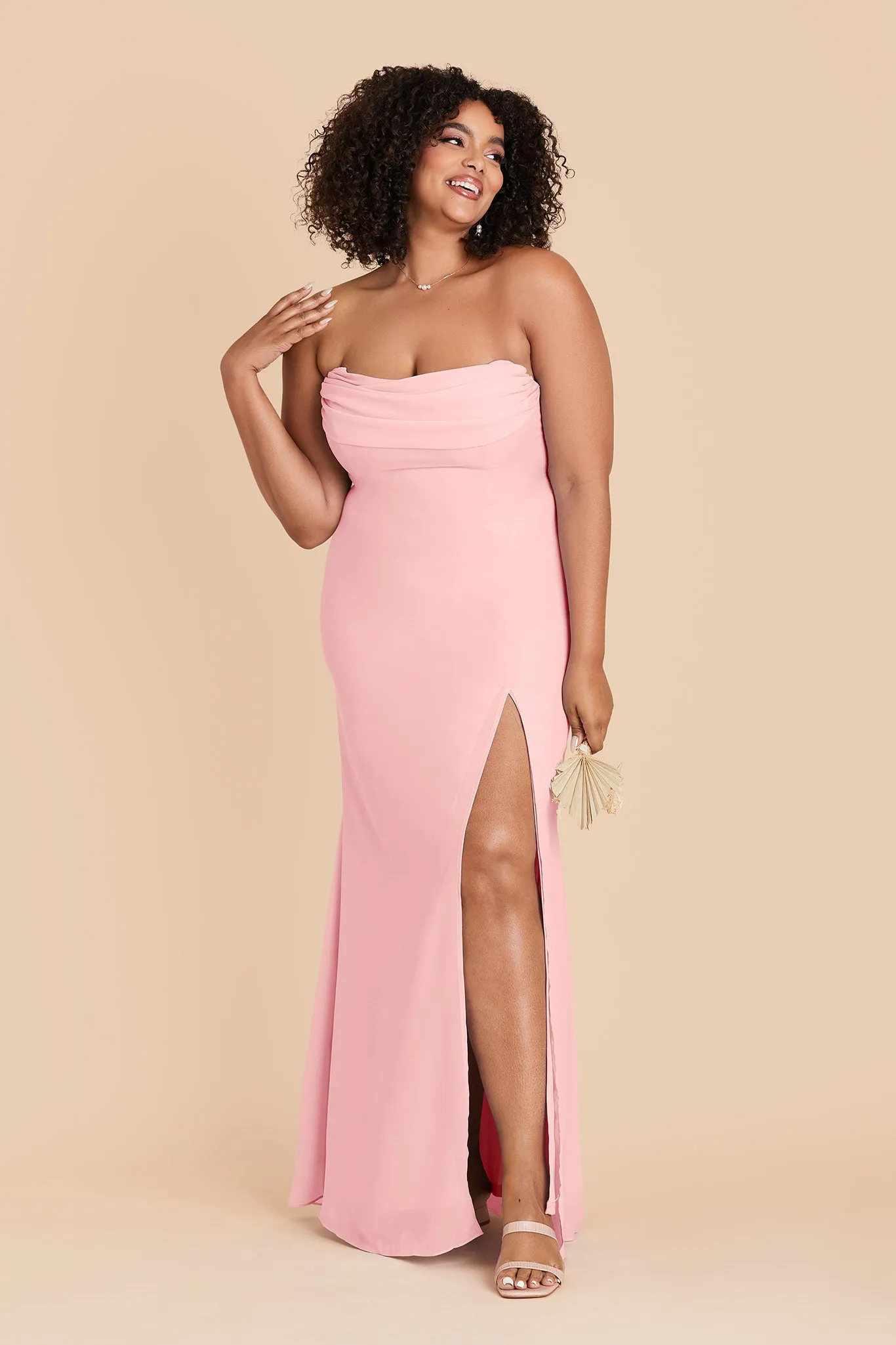 Mira Chiffon Dress - Bubblegum Pink sold by Birdy Grey product image thumbnail 4