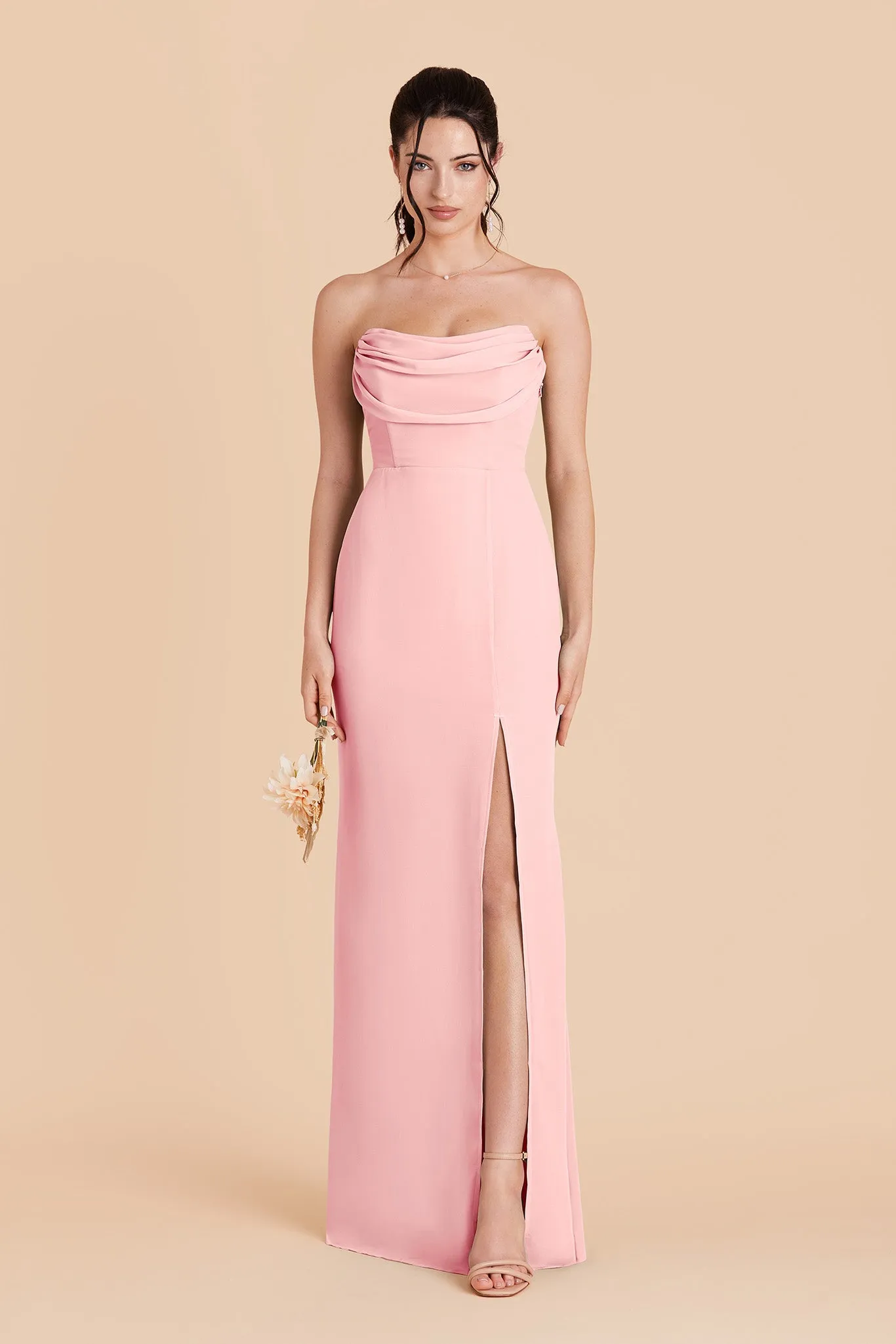 Mira Chiffon Dress - Bubblegum Pink sold by Birdy Grey