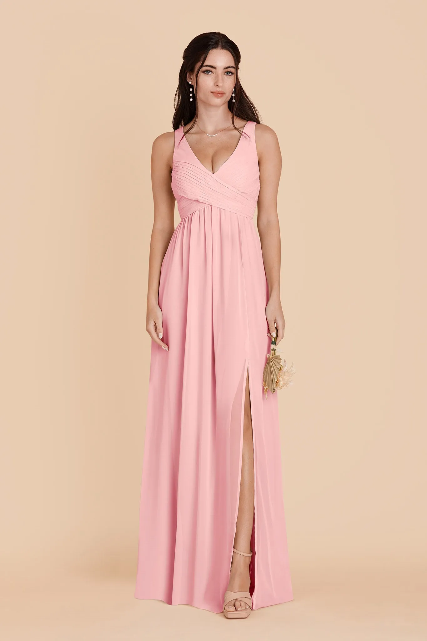 Laurie Chiffon Dress - Bubblegum Pink sold by Birdy Grey