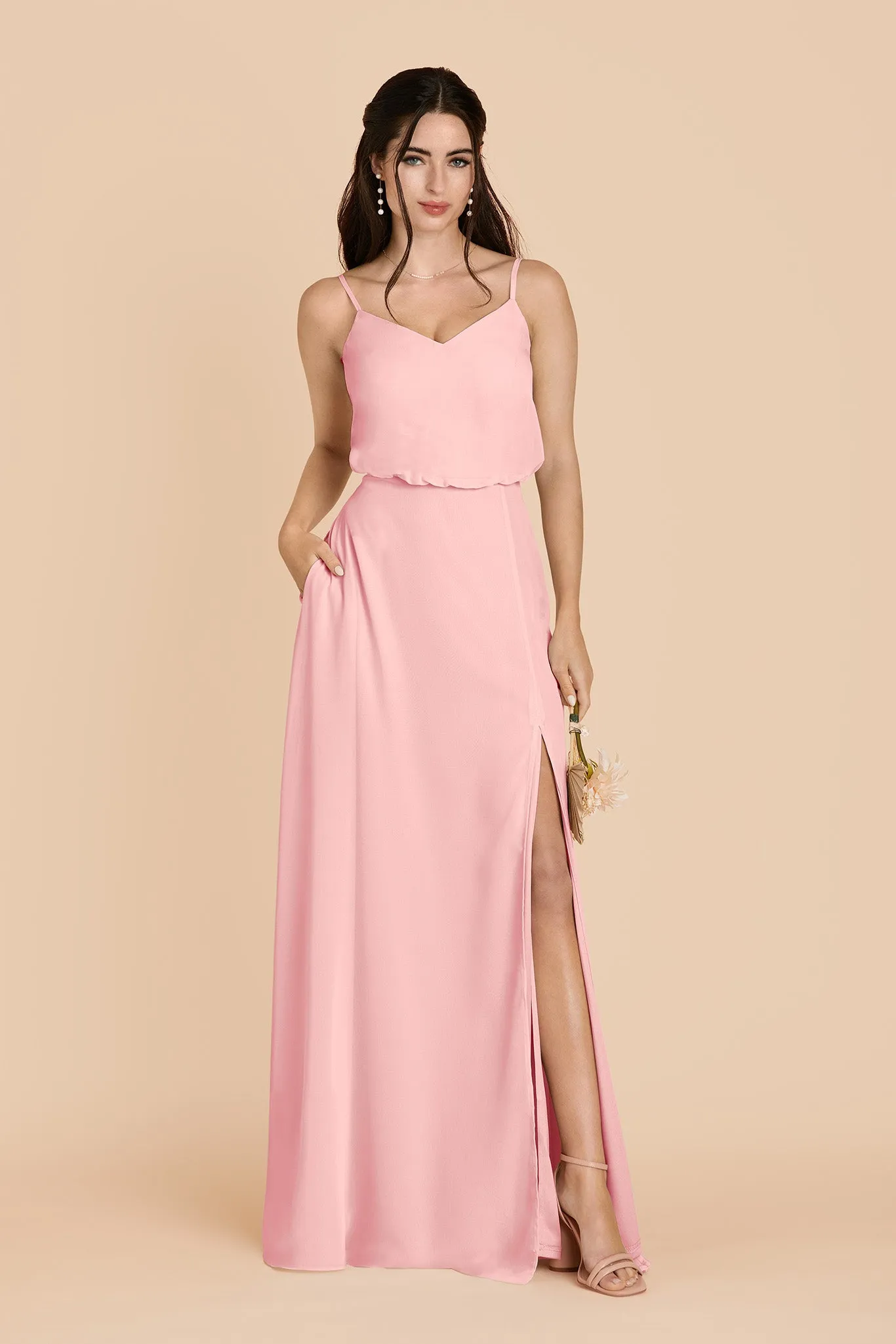 Gwennie Chiffon Dress Slit - Bubblegum Pink sold by Birdy Grey product image thumbnail 3