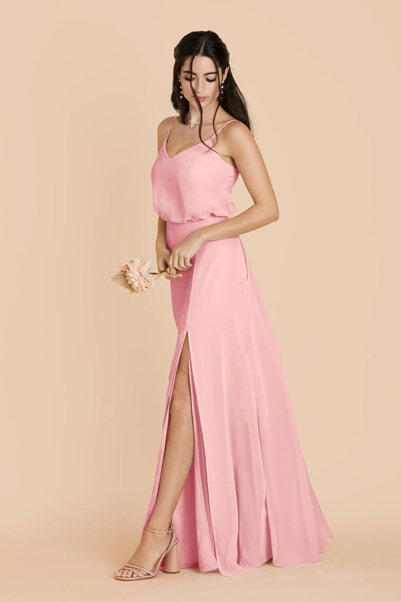 Gwennie Chiffon Dress Slit - Bubblegum Pink sold by Birdy Grey product image thumbnail 4