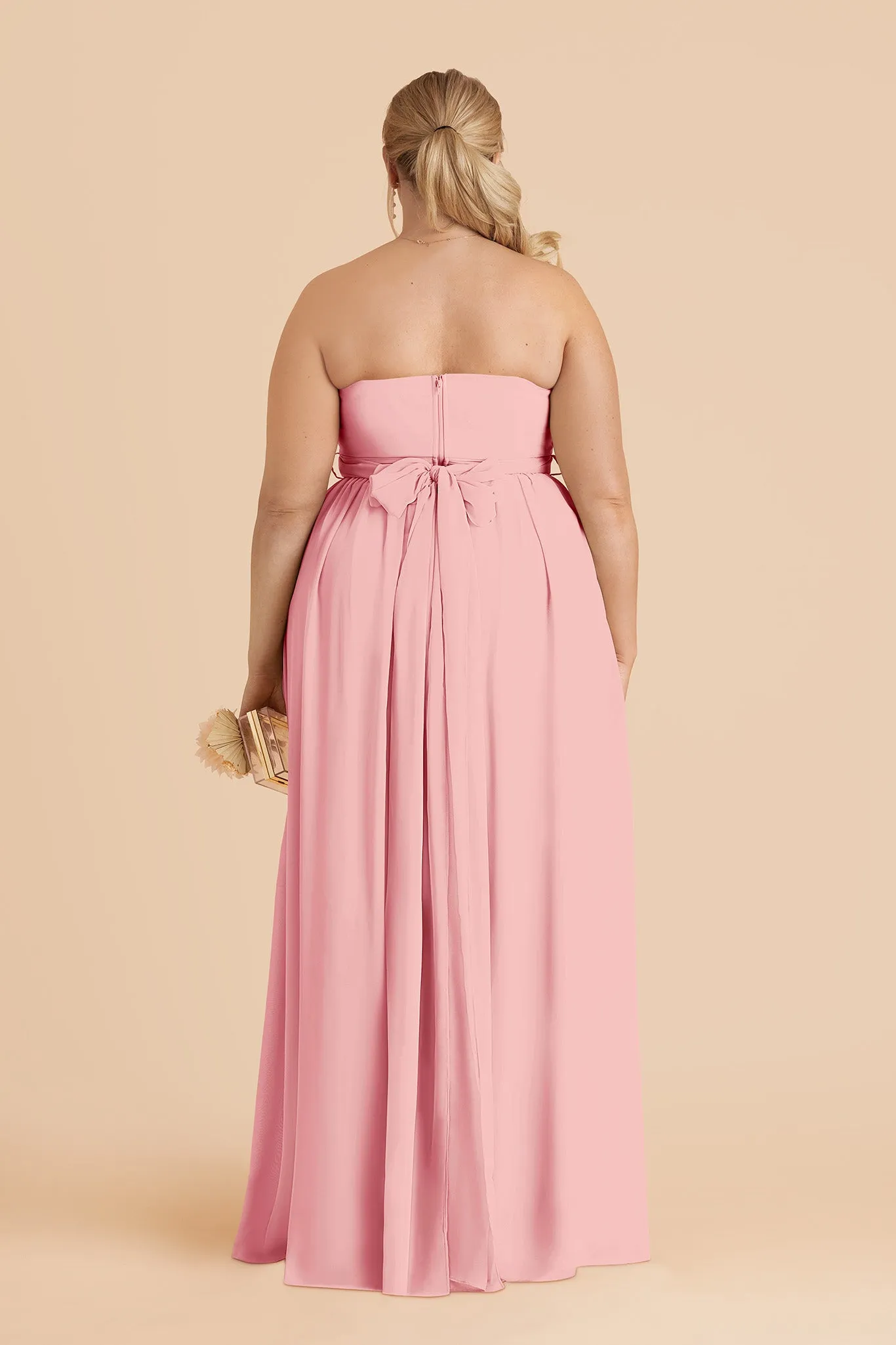 Grace Chiffon Dress Slit - Bubblegum Pink sold by Birdy Grey product image thumbnail 5