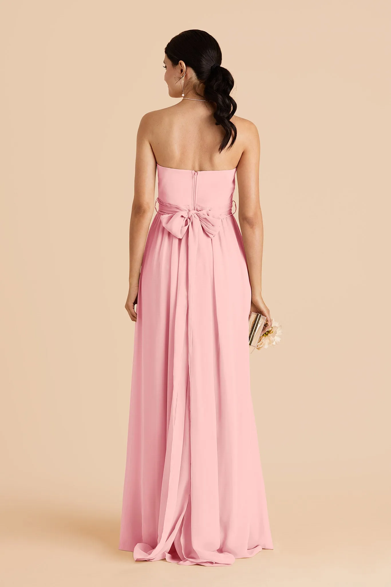 Grace Chiffon Dress Slit - Bubblegum Pink sold by Birdy Grey product image thumbnail 4