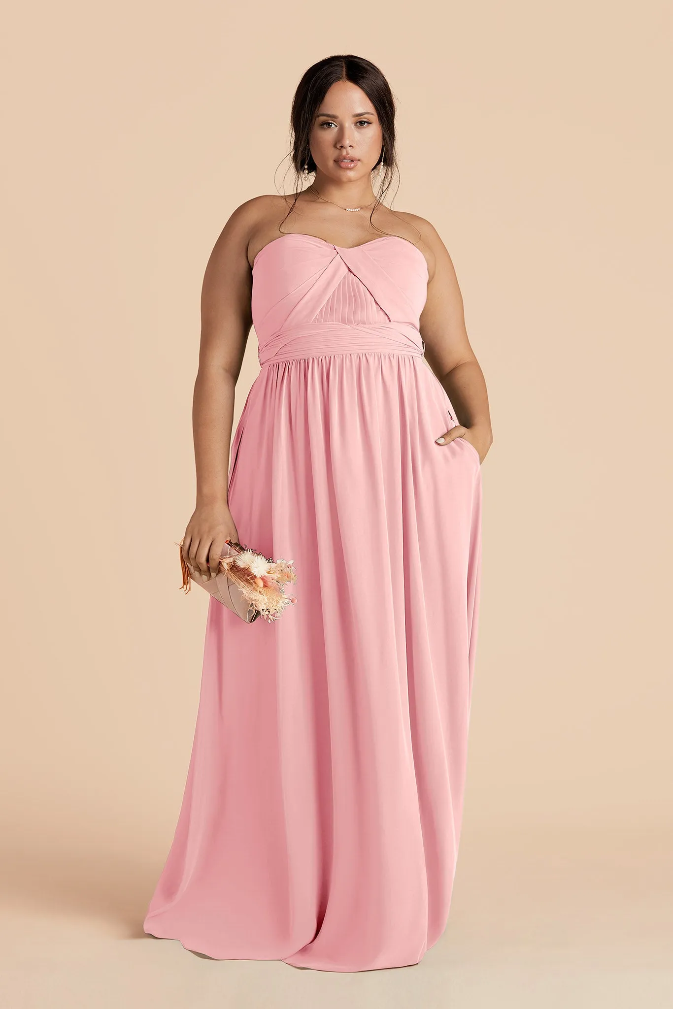Grace Chiffon Dress - Bubblegum Pink sold by Birdy Grey product image thumbnail 2