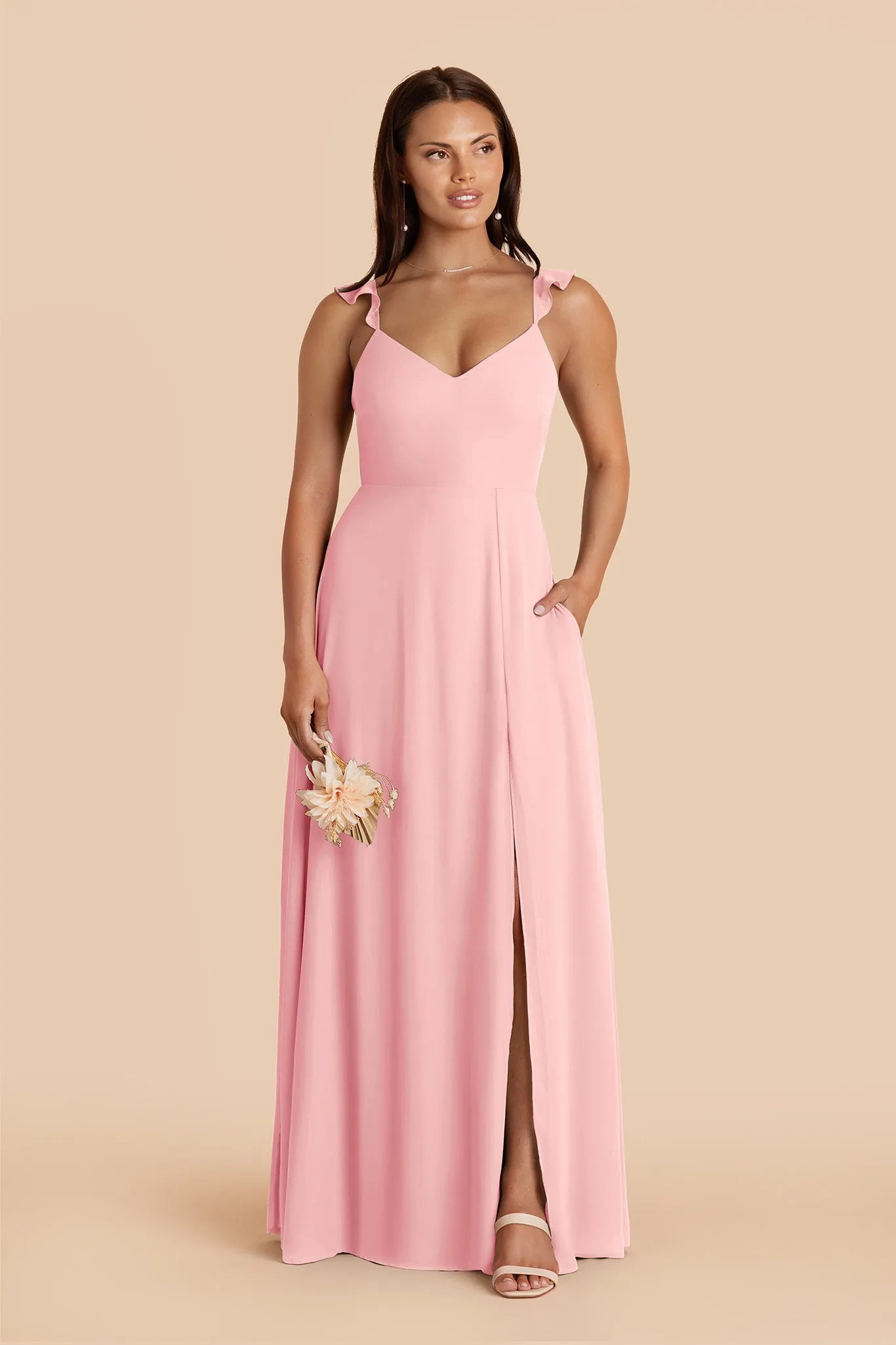 Doris Chiffon Dress - Bubblegum Pink sold by Birdy Grey product image thumbnail 3