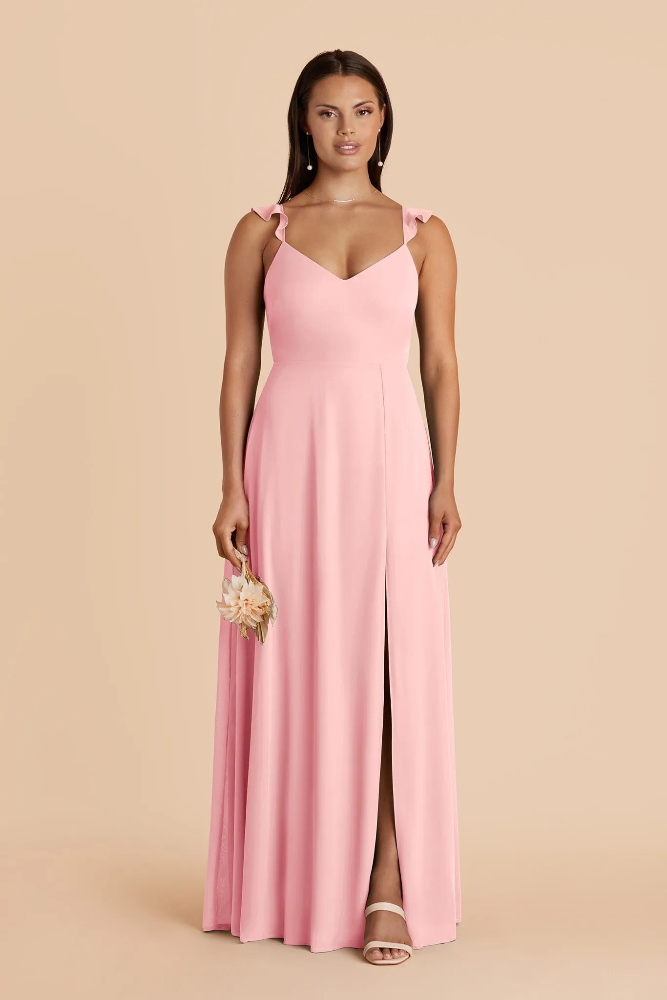 Doris Chiffon Dress - Bubblegum Pink sold by Birdy Grey