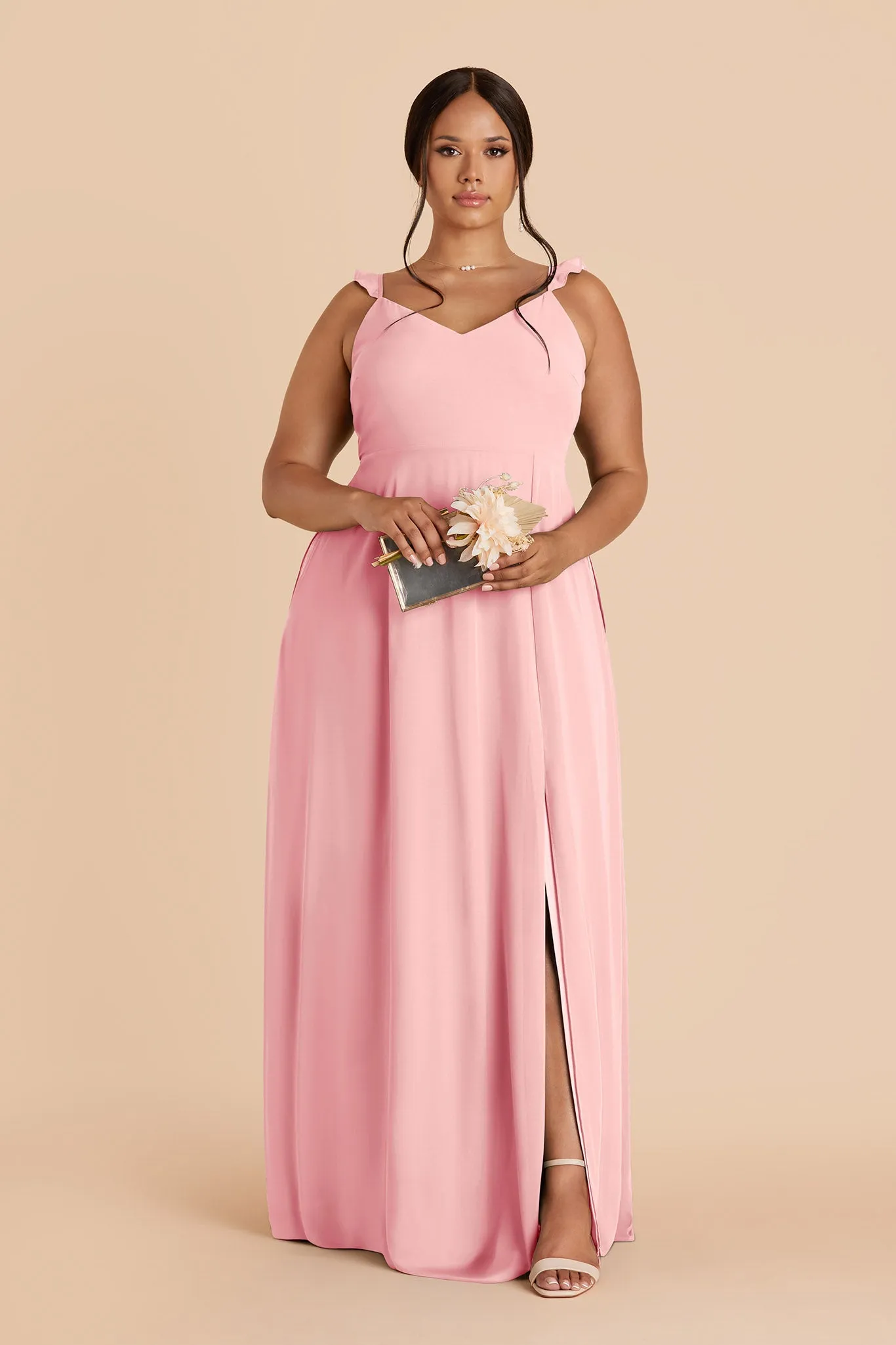 Doris Chiffon Dress - Bubblegum Pink sold by Birdy Grey product image thumbnail 2