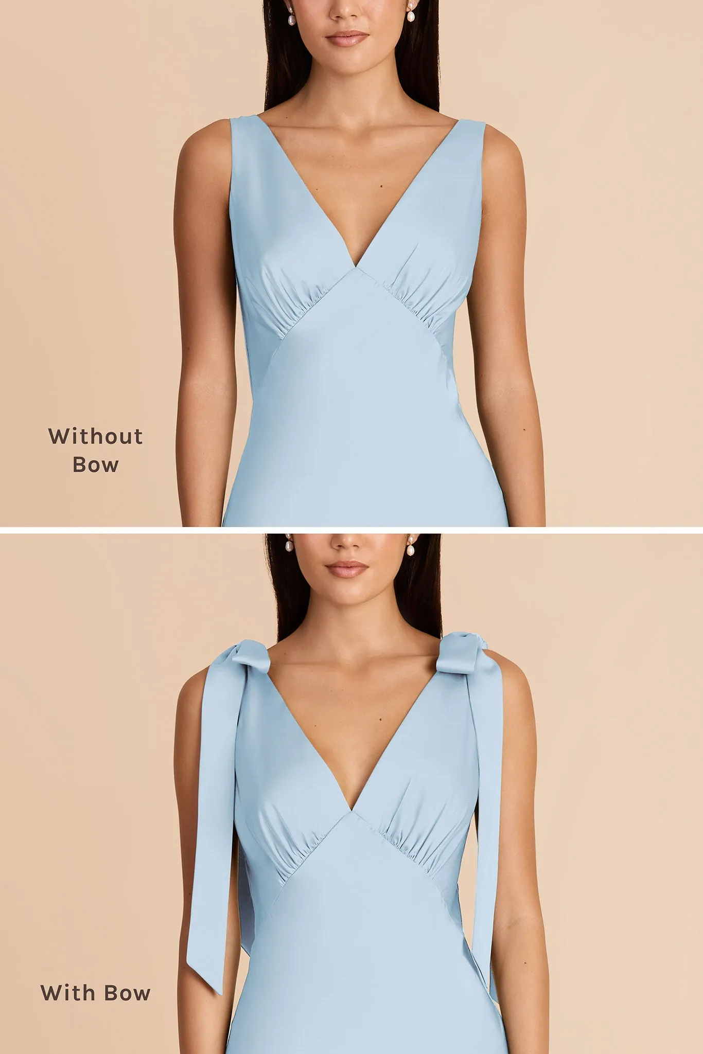 Gwen Matte Satin Dress - Sky Blue sold by Birdy Grey product image thumbnail 3