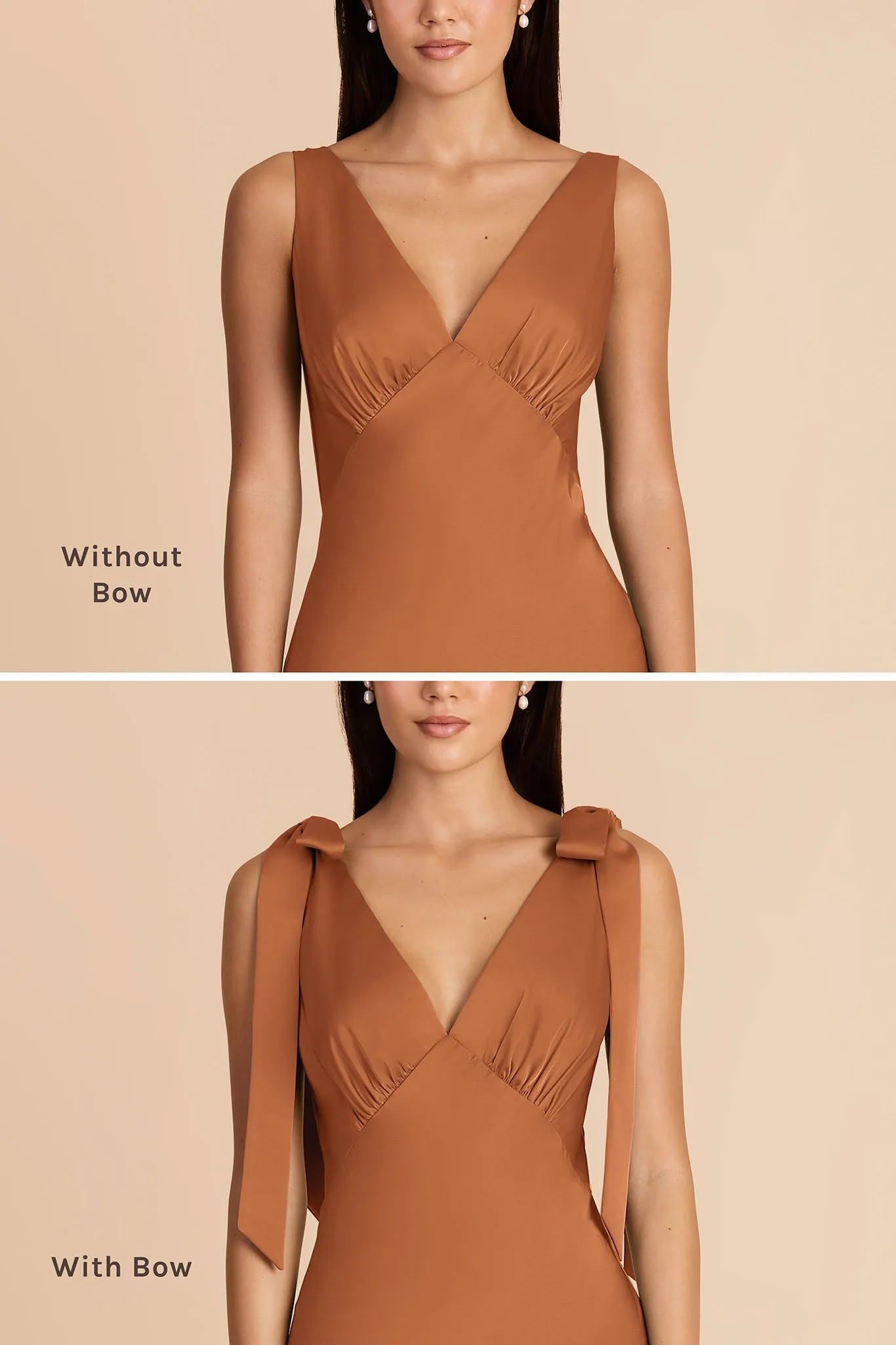 Gwen Matte Satin Dress - Rust sold by Birdy Grey product image thumbnail 3