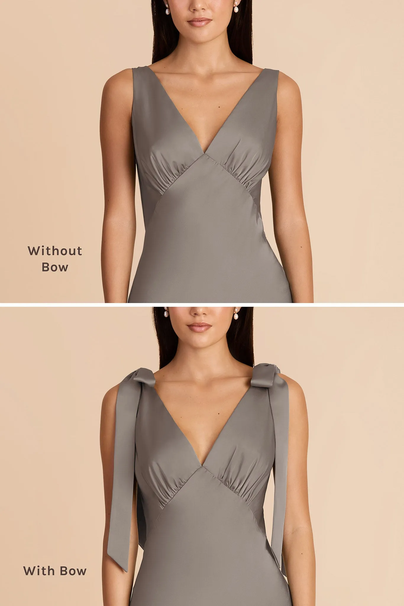 Gwen Matte Satin Dress - Quartz sold by Birdy Grey product image thumbnail 3