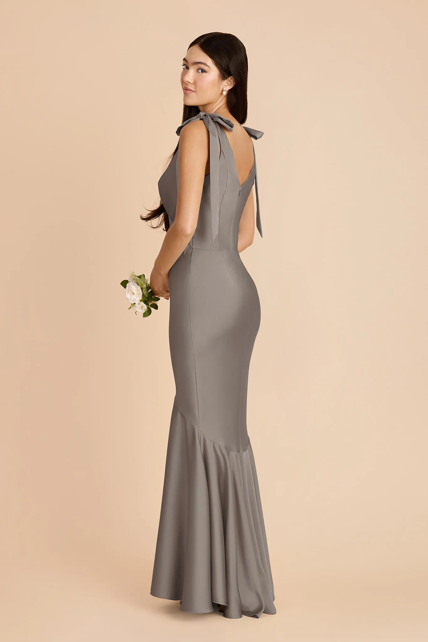 Gwen Matte Satin Dress - Quartz sold by Birdy Grey product image thumbnail 5