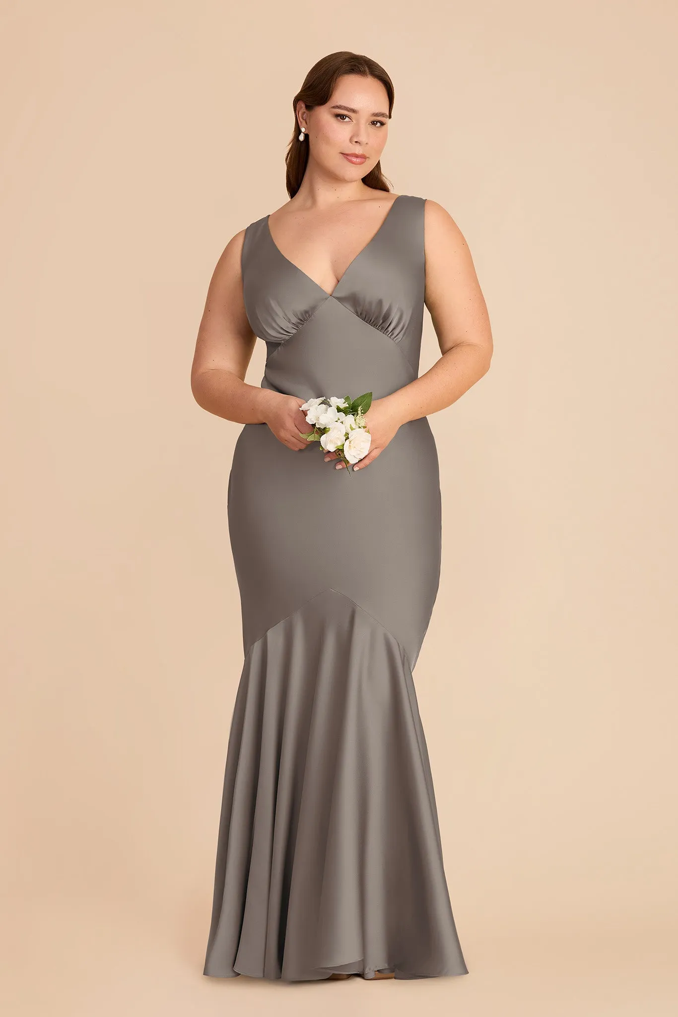 Gwen Matte Satin Dress - Quartz sold by Birdy Grey product image thumbnail 2