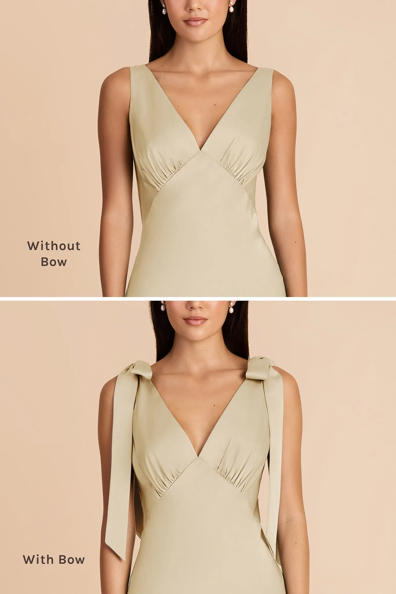 Gwen Matte Satin Dress - Prosecco sold by Birdy Grey product image thumbnail 3