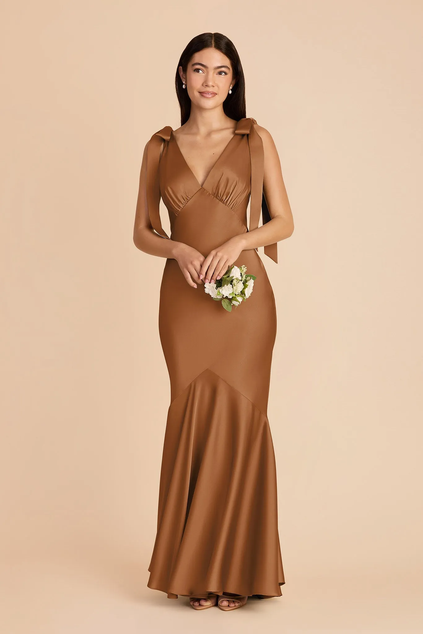 Gwen Matte Satin Dress - Copper sold by Birdy Grey product image thumbnail 4