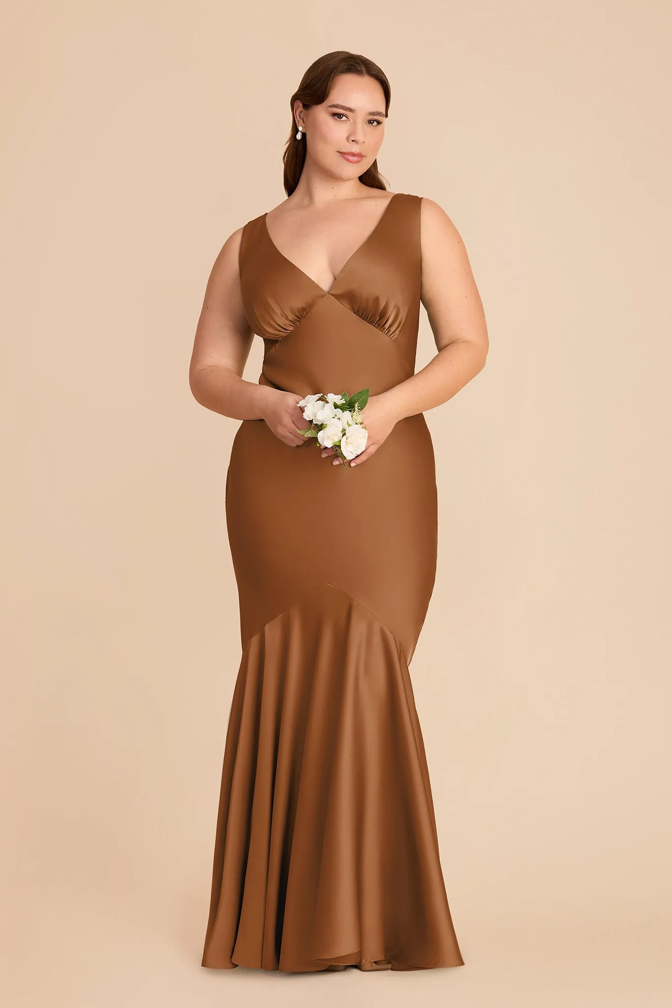 Gwen Matte Satin Dress - Copper sold by Birdy Grey product image thumbnail 2
