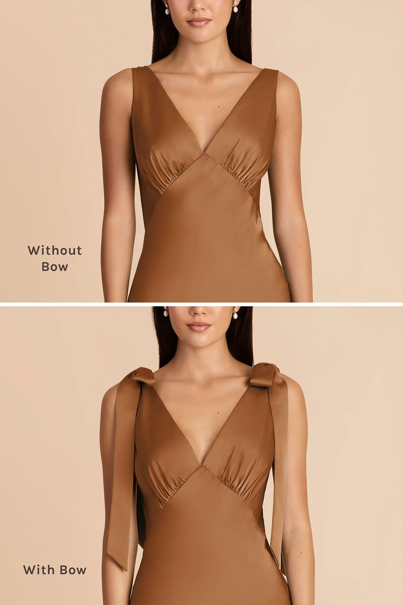 Gwen Matte Satin Dress - Copper sold by Birdy Grey product image thumbnail 3