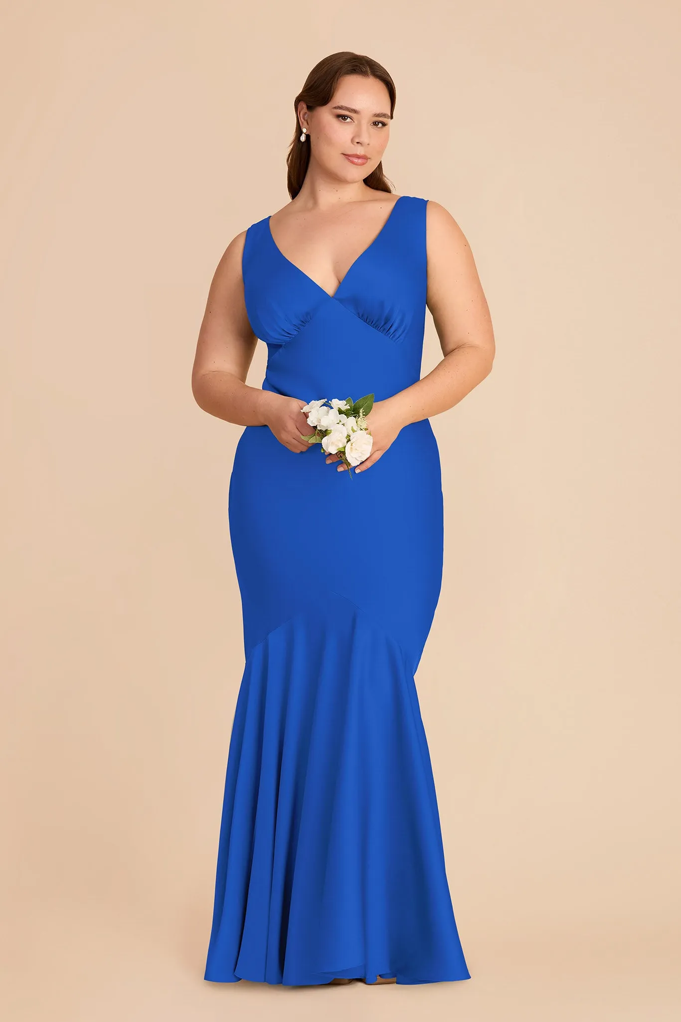 Gwen Matte Satin Dress - Cobalt Blue sold by Birdy Grey product image thumbnail 2