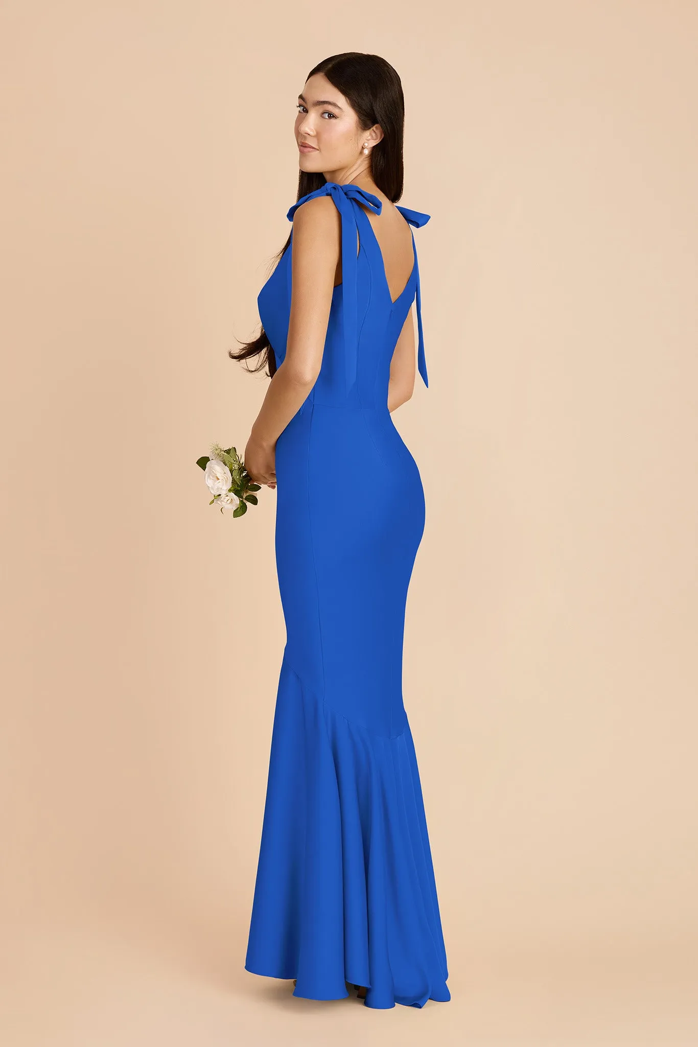 Gwen Matte Satin Dress - Cobalt Blue sold by Birdy Grey product image thumbnail 5