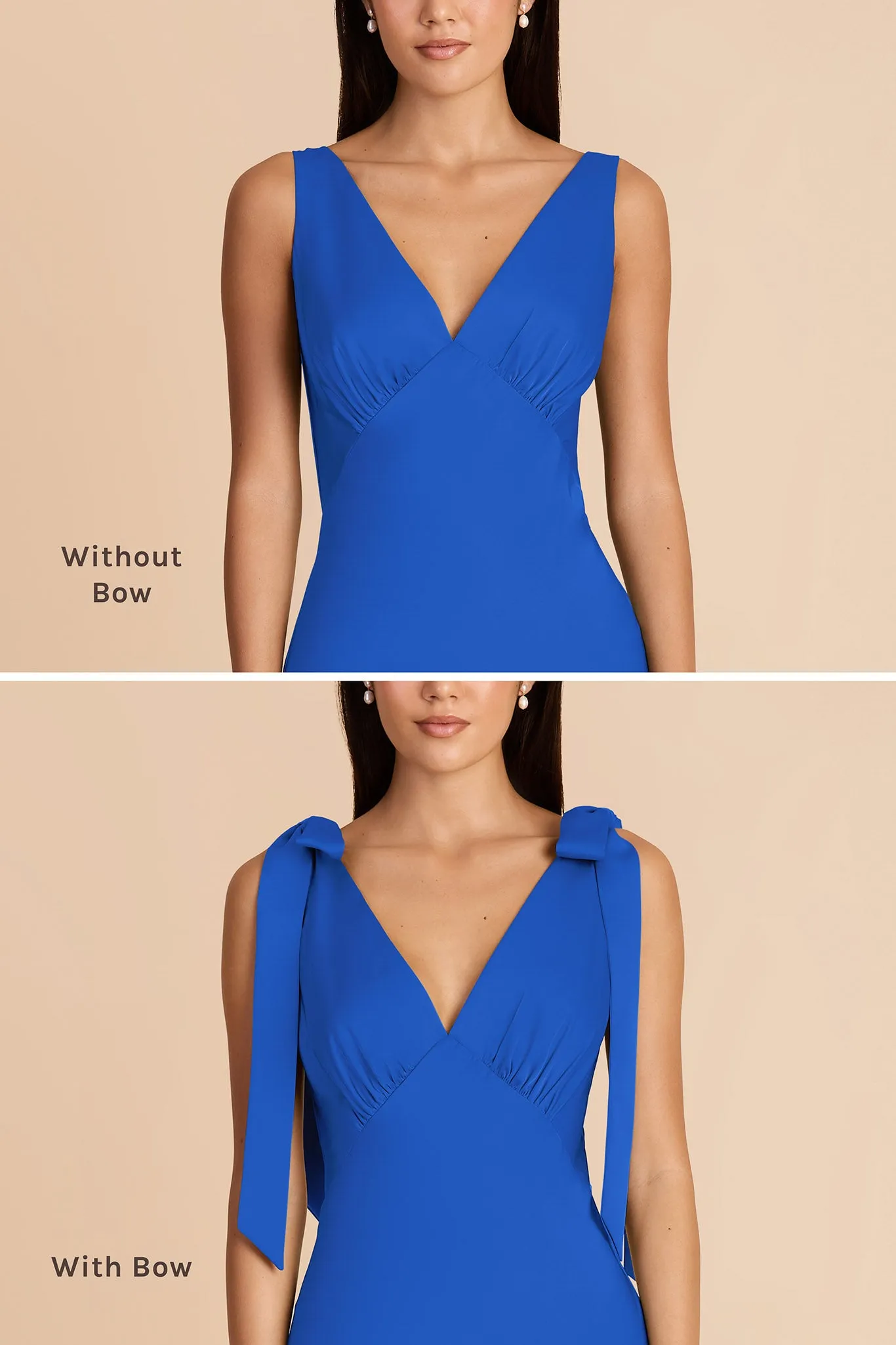 Gwen Matte Satin Dress - Cobalt Blue sold by Birdy Grey product image thumbnail 3