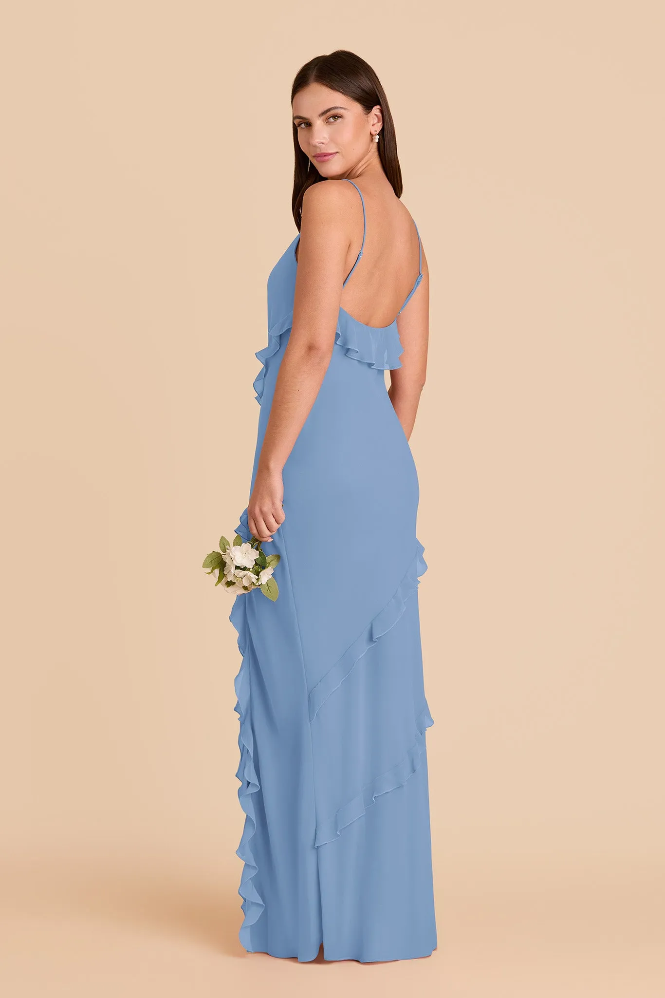 Valentina Chiffon Dress - Bluebell sold by Birdy Grey product image thumbnail 4
