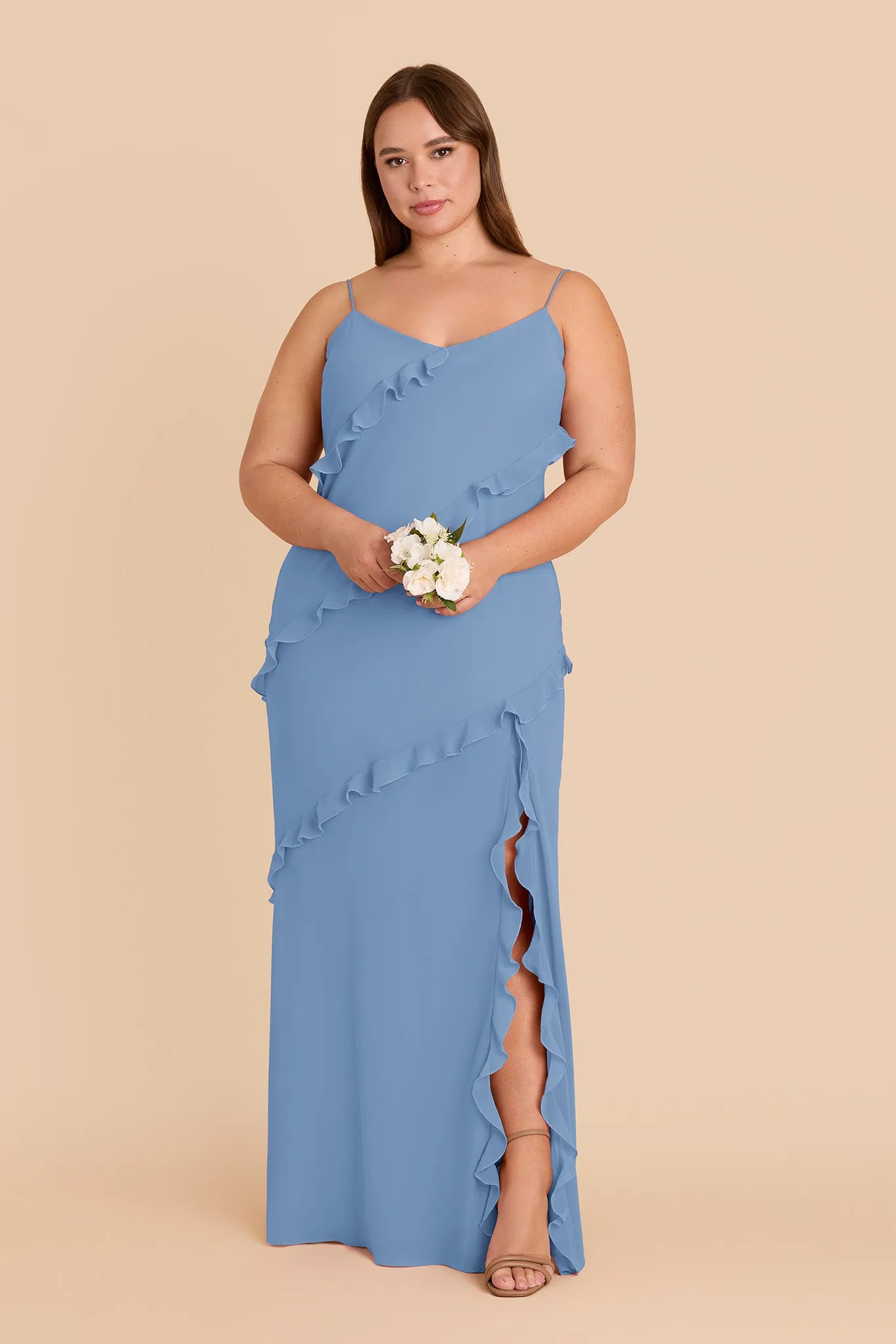 Valentina Chiffon Dress - Bluebell sold by Birdy Grey product image thumbnail 2