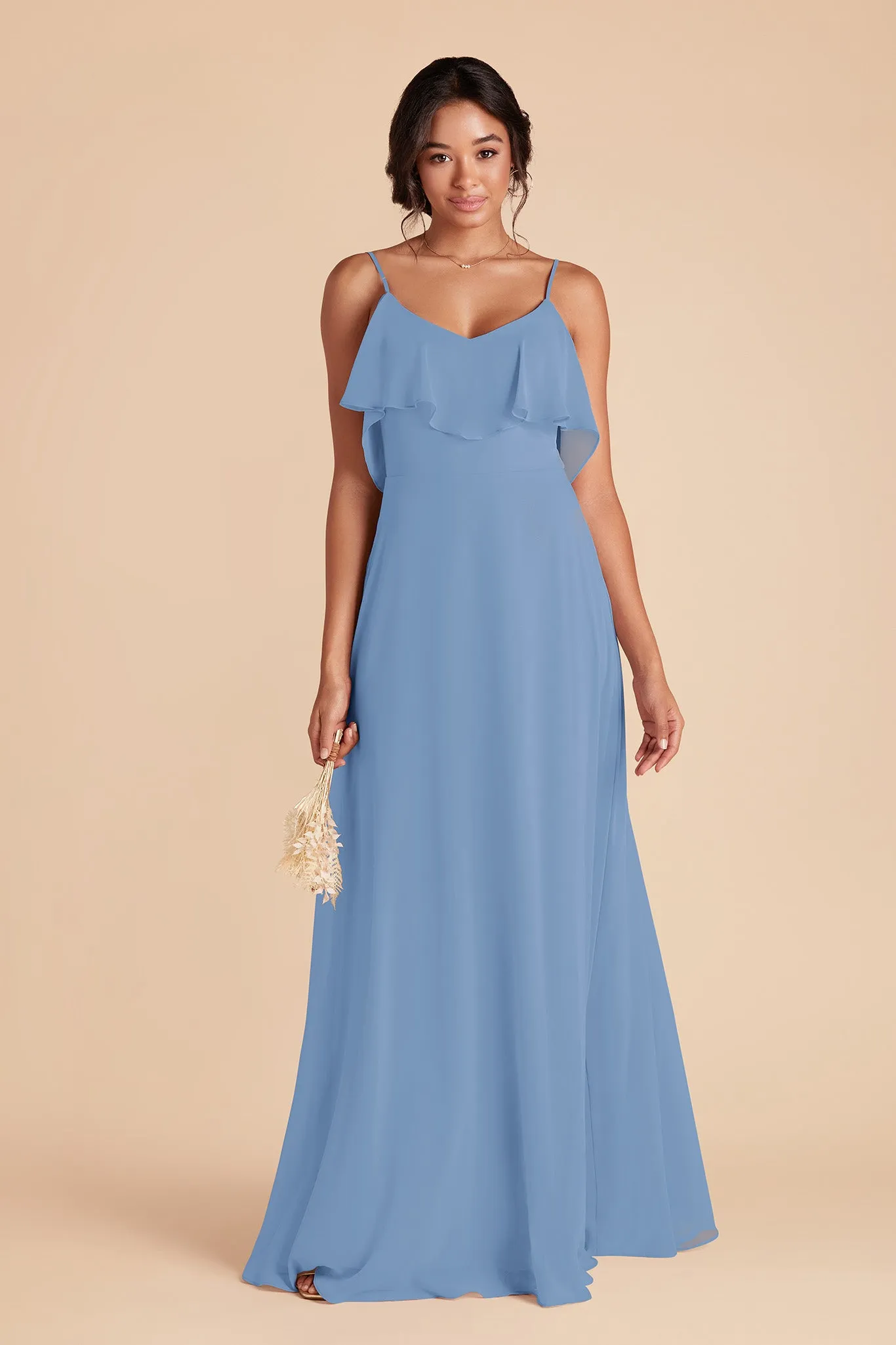 Jane Chiffon Dress - Bluebell sold by Birdy Grey