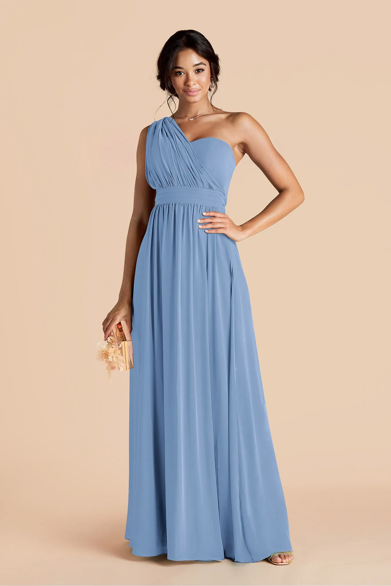 Grace Chiffon Dress - Bluebell sold by Birdy Grey