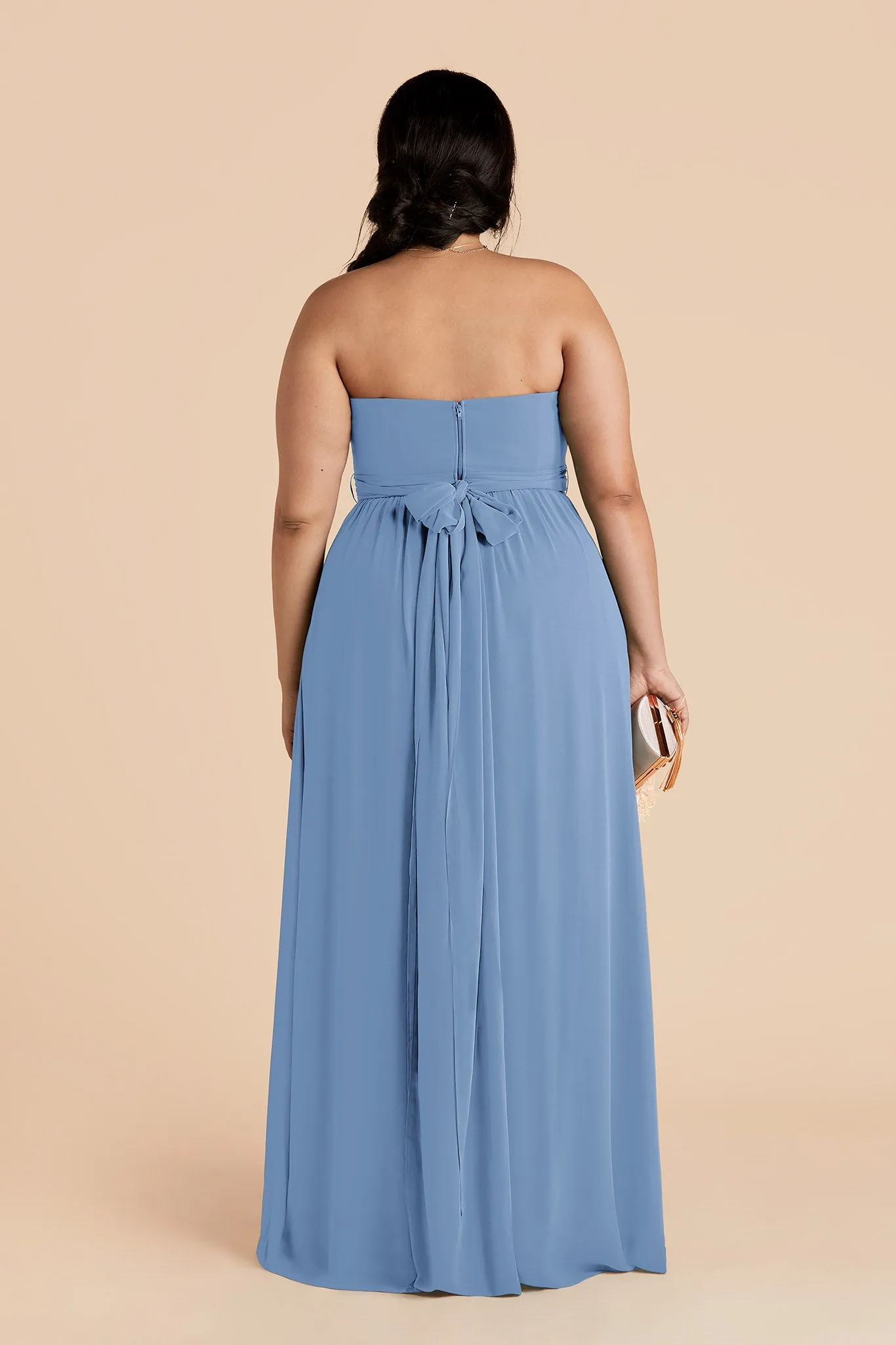 Grace Chiffon Dress - Bluebell sold by Birdy Grey product image thumbnail 4