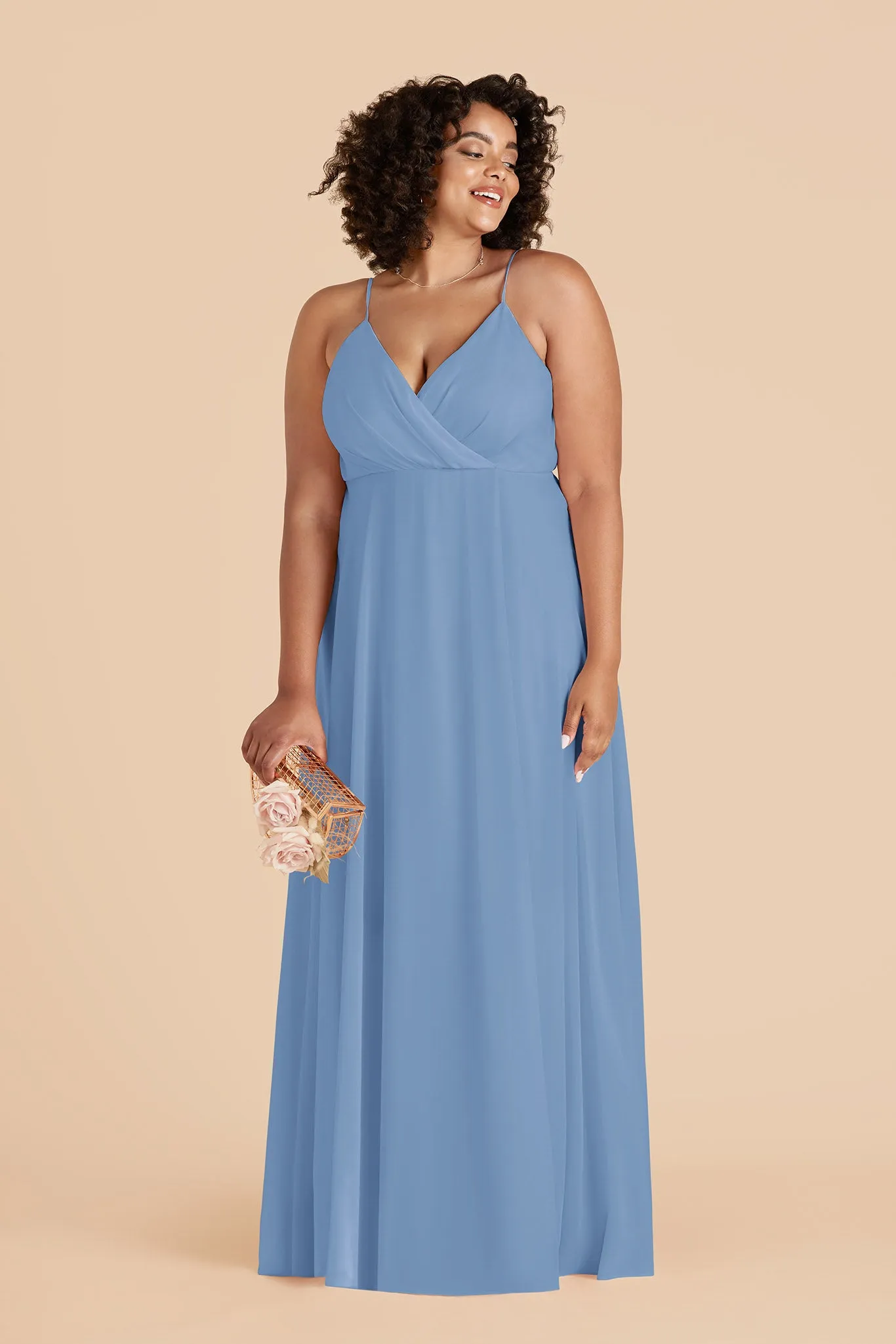 Kaia Chiffon Dress - Bluebell sold by Birdy Grey product image thumbnail 2