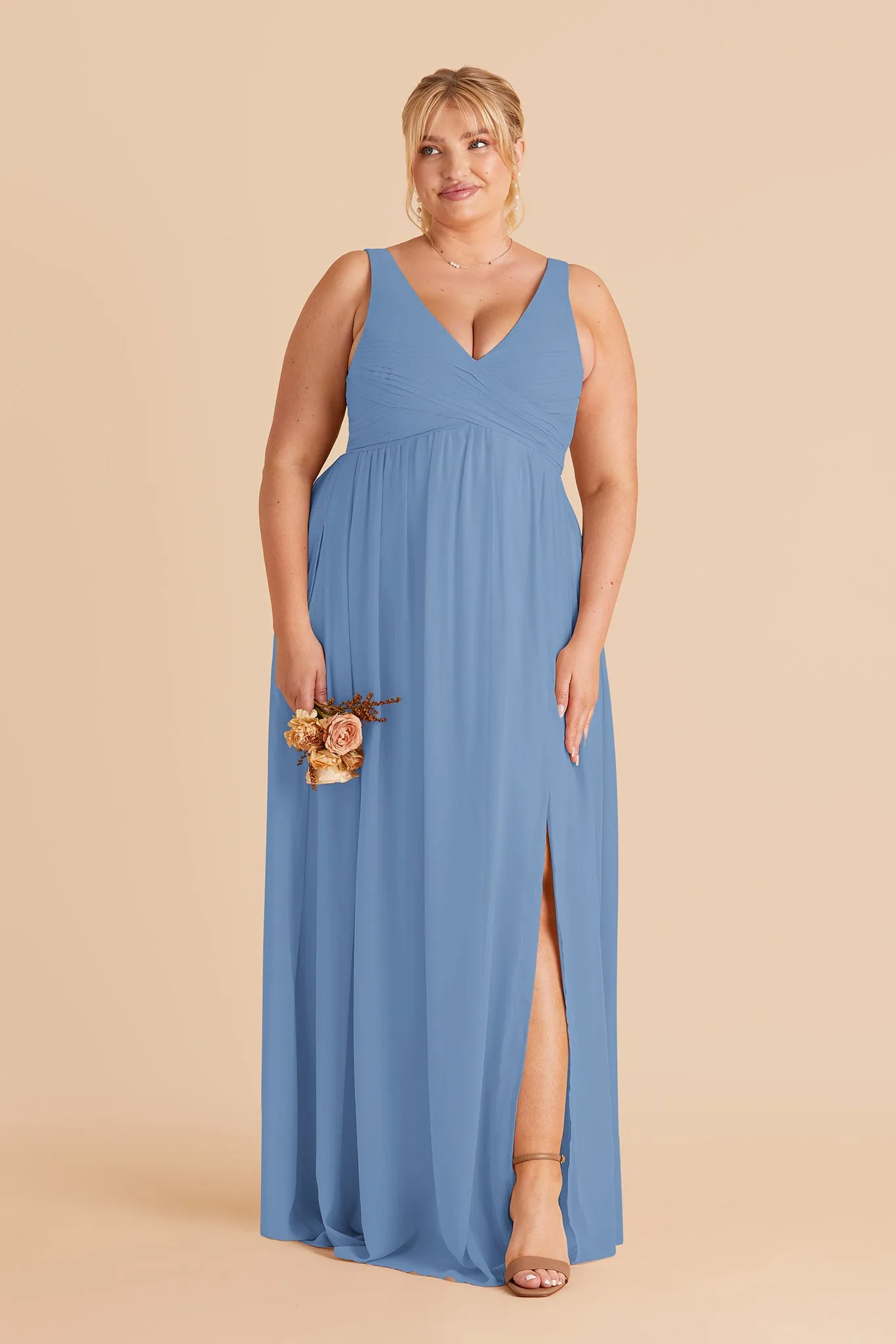 Laurie Chiffon Dress - Bluebell sold by Birdy Grey product image thumbnail 2