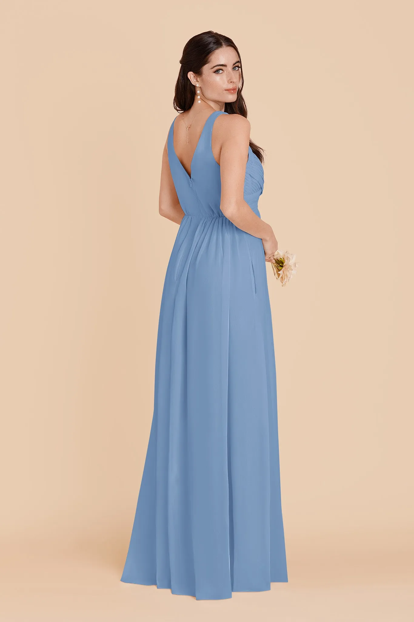 Laurie Chiffon Dress - Bluebell sold by Birdy Grey product image thumbnail 4