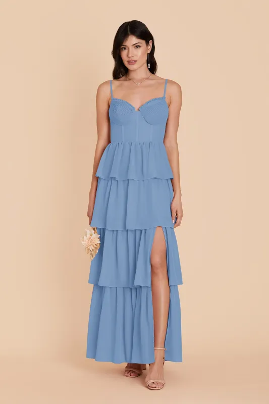 Lola Chiffon Dress - Bluebell made by Birdy Grey