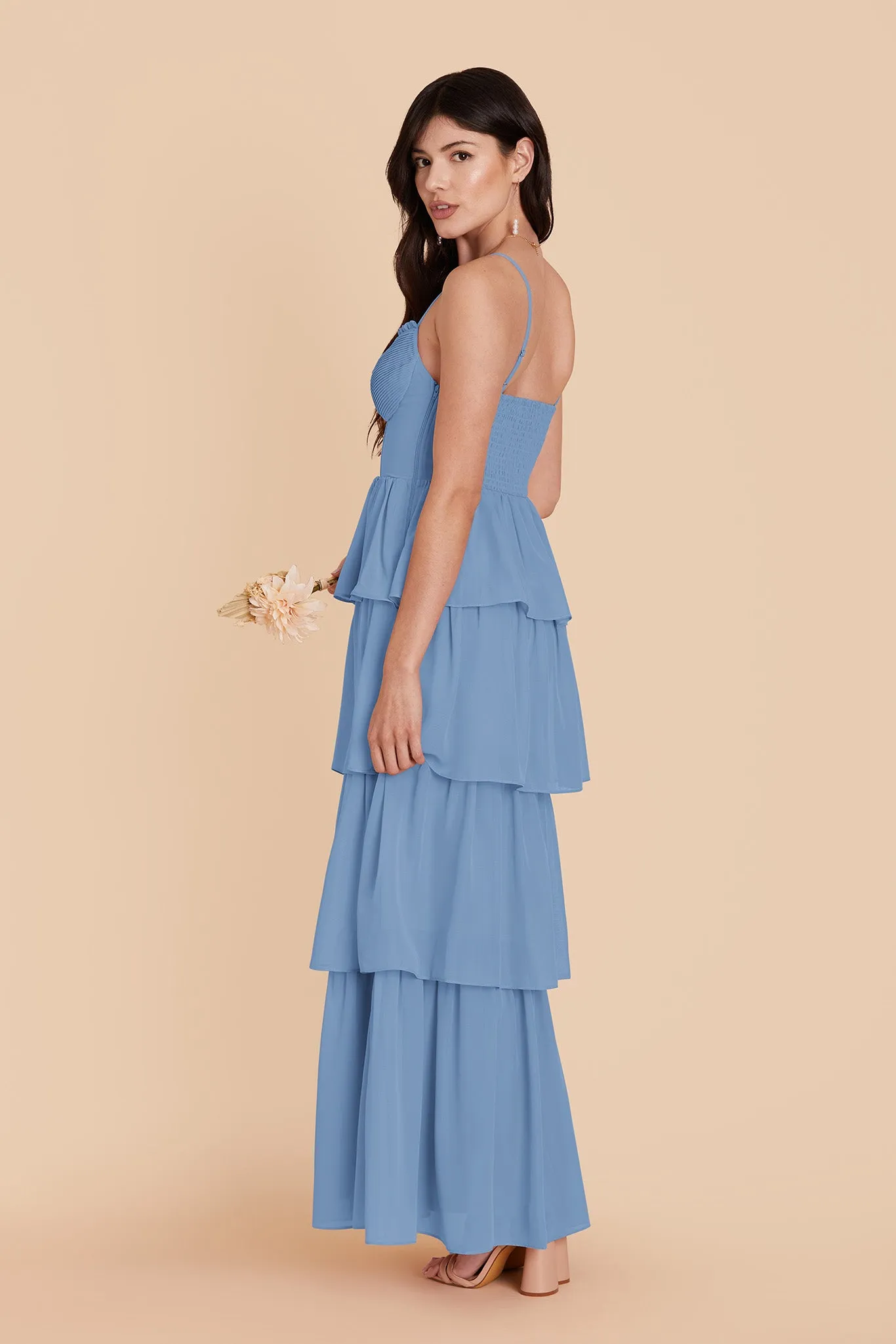 Lola Chiffon Dress - Bluebell sold by Birdy Grey product image thumbnail 4
