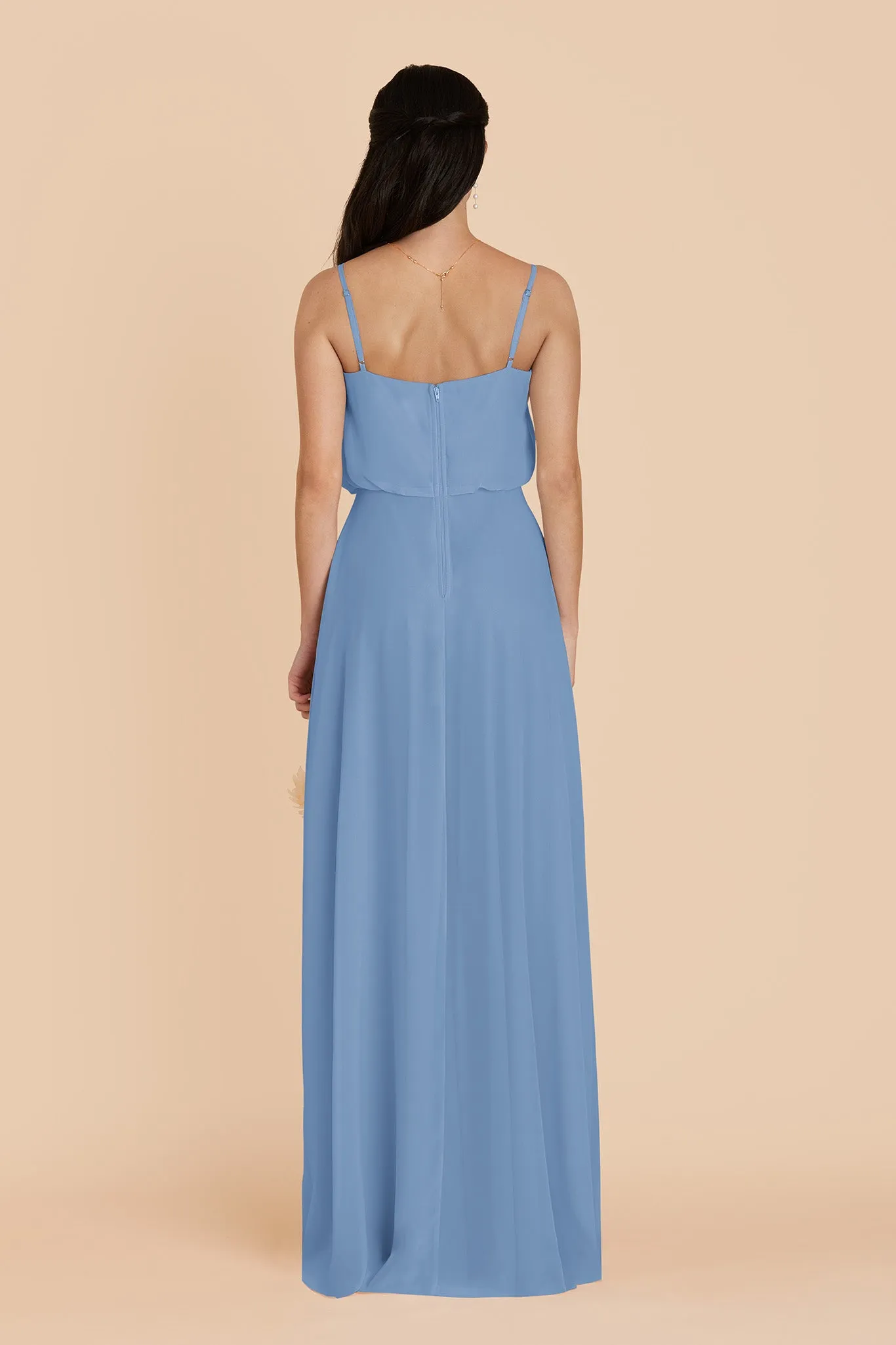 Gwennie Chiffon Dress Slit - Bluebell sold by Birdy Grey product image thumbnail 5