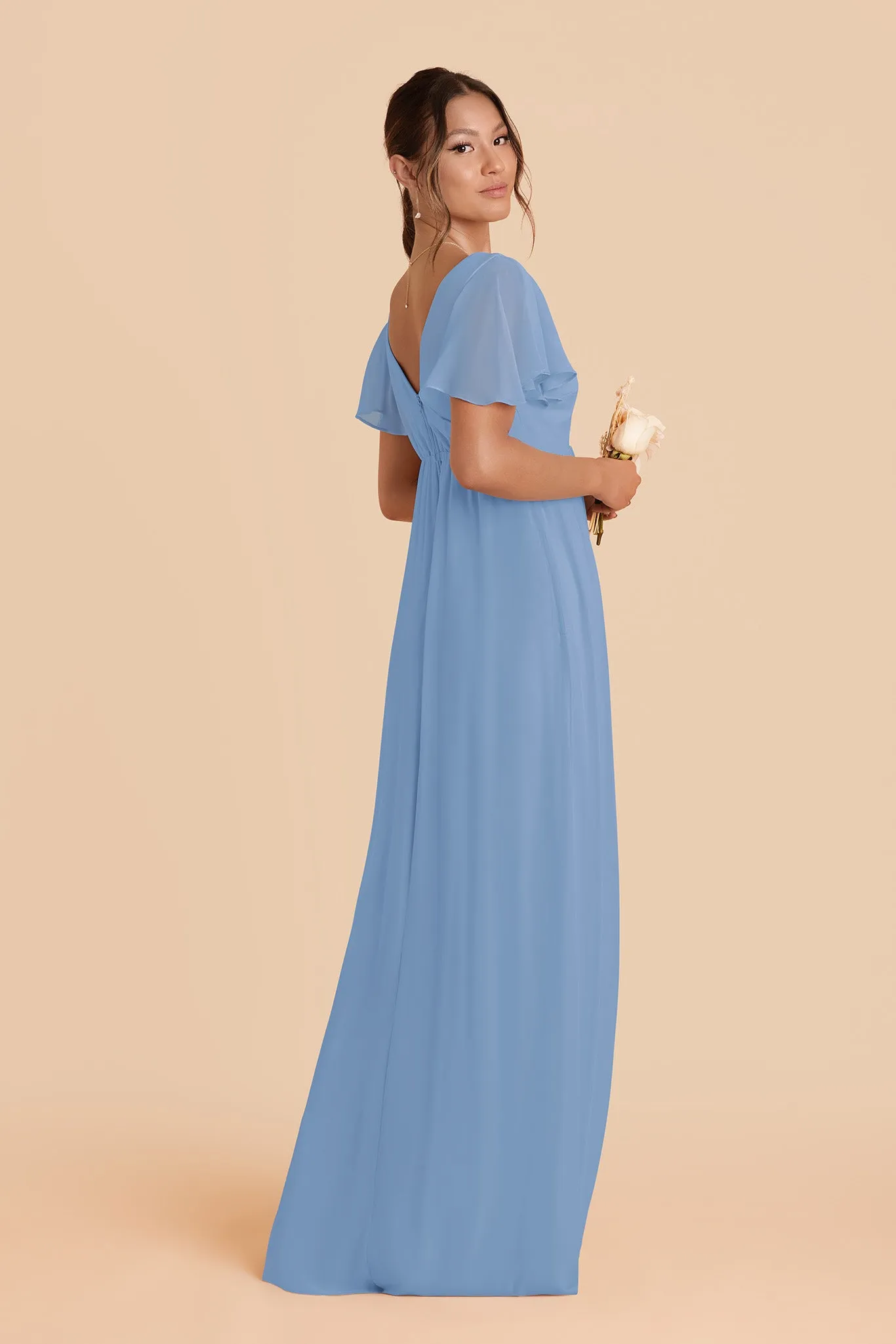 Hannah Chiffon Dress - Bluebell sold by Birdy Grey product image thumbnail 4