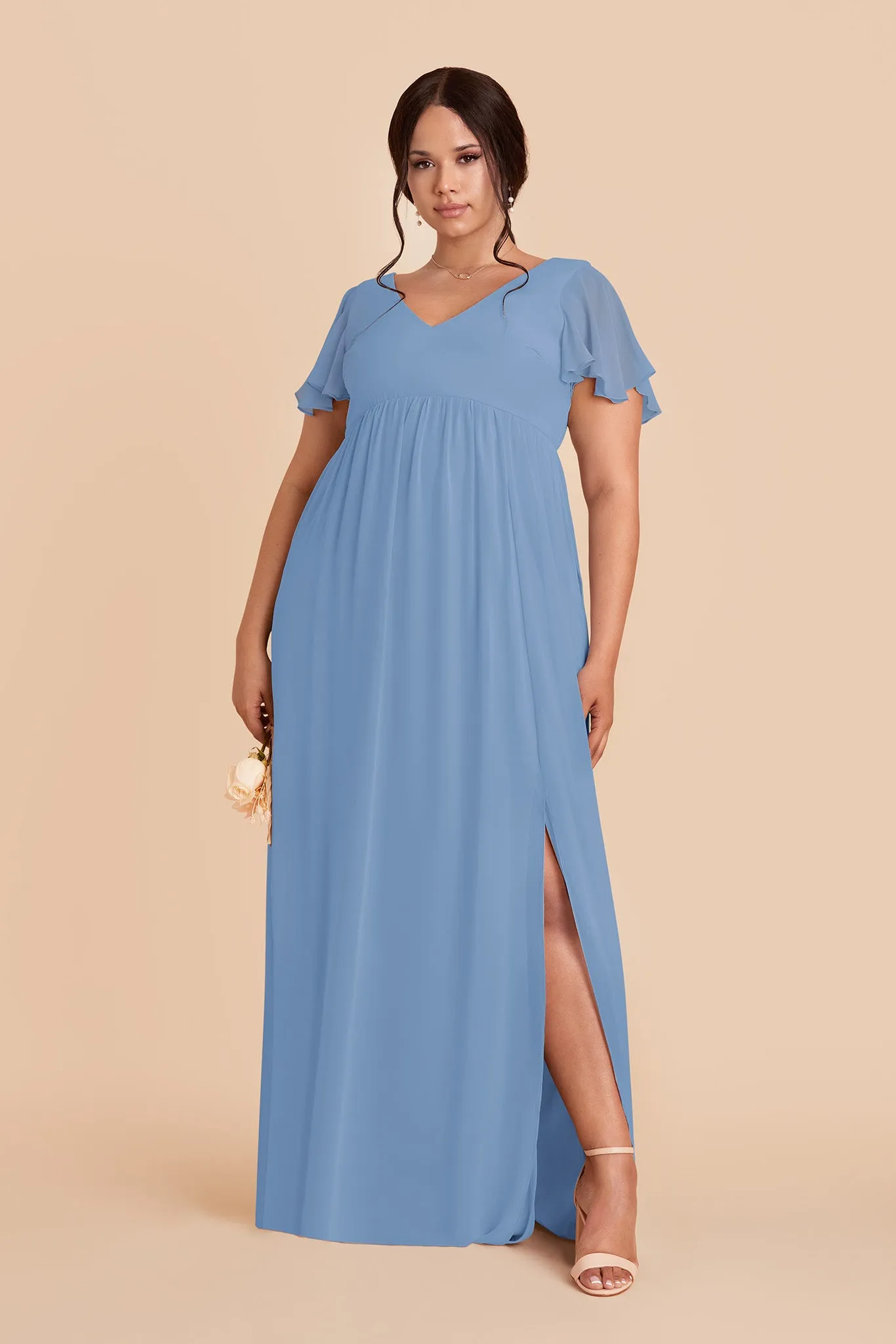 Hannah Chiffon Dress - Bluebell sold by Birdy Grey product image thumbnail 2