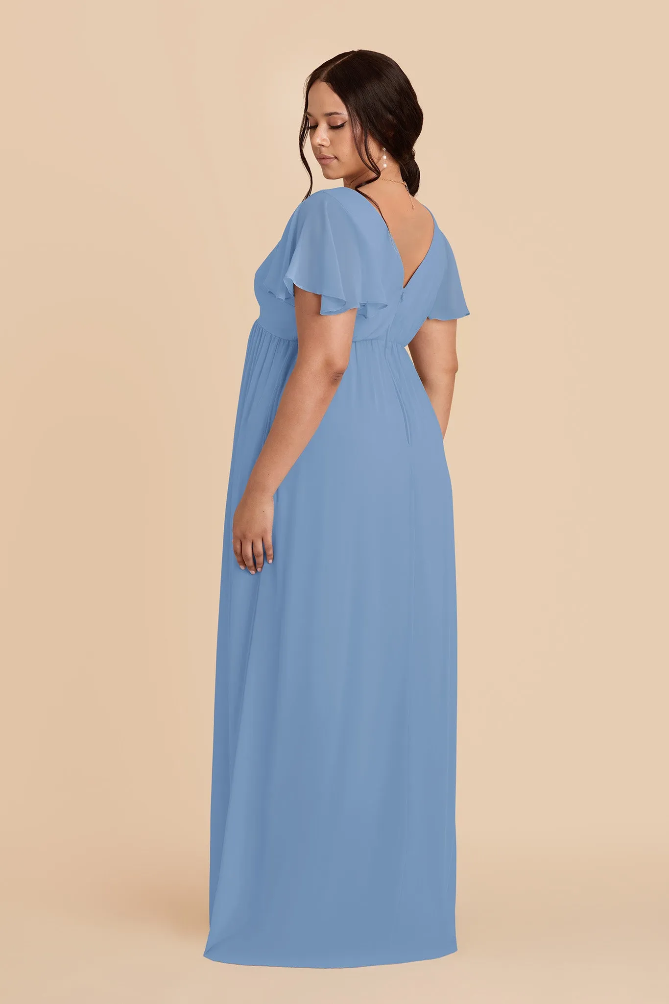 Hannah Chiffon Dress - Bluebell sold by Birdy Grey product image thumbnail 5