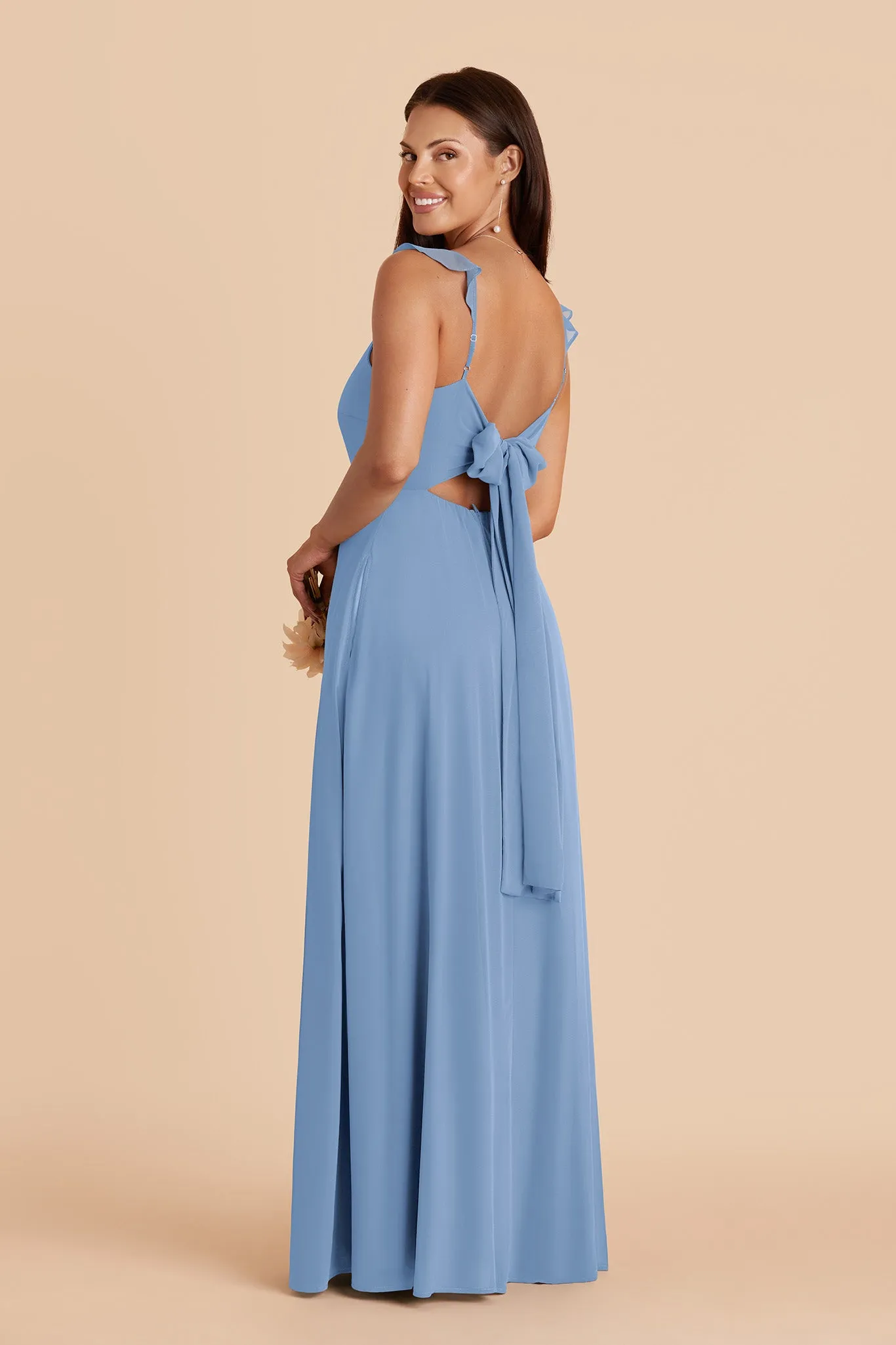 Doris Chiffon Dress - Bluebell sold by Birdy Grey product image thumbnail 4